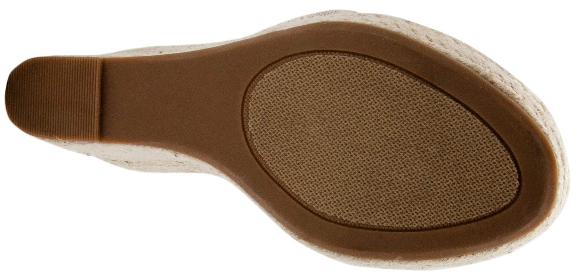 London Fog Women's Heidi Wedge Sandals with Bow - Summer Beach & Casual Wear