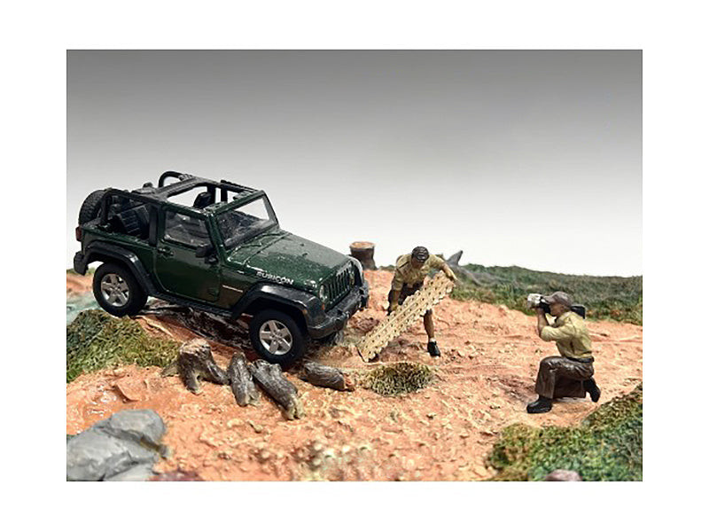 1/43 Scale Diecast 4X4 Mechanics 2-Piece Figure Set - Perfect for Model Car Displays & Diorama Scenes by American Diorama