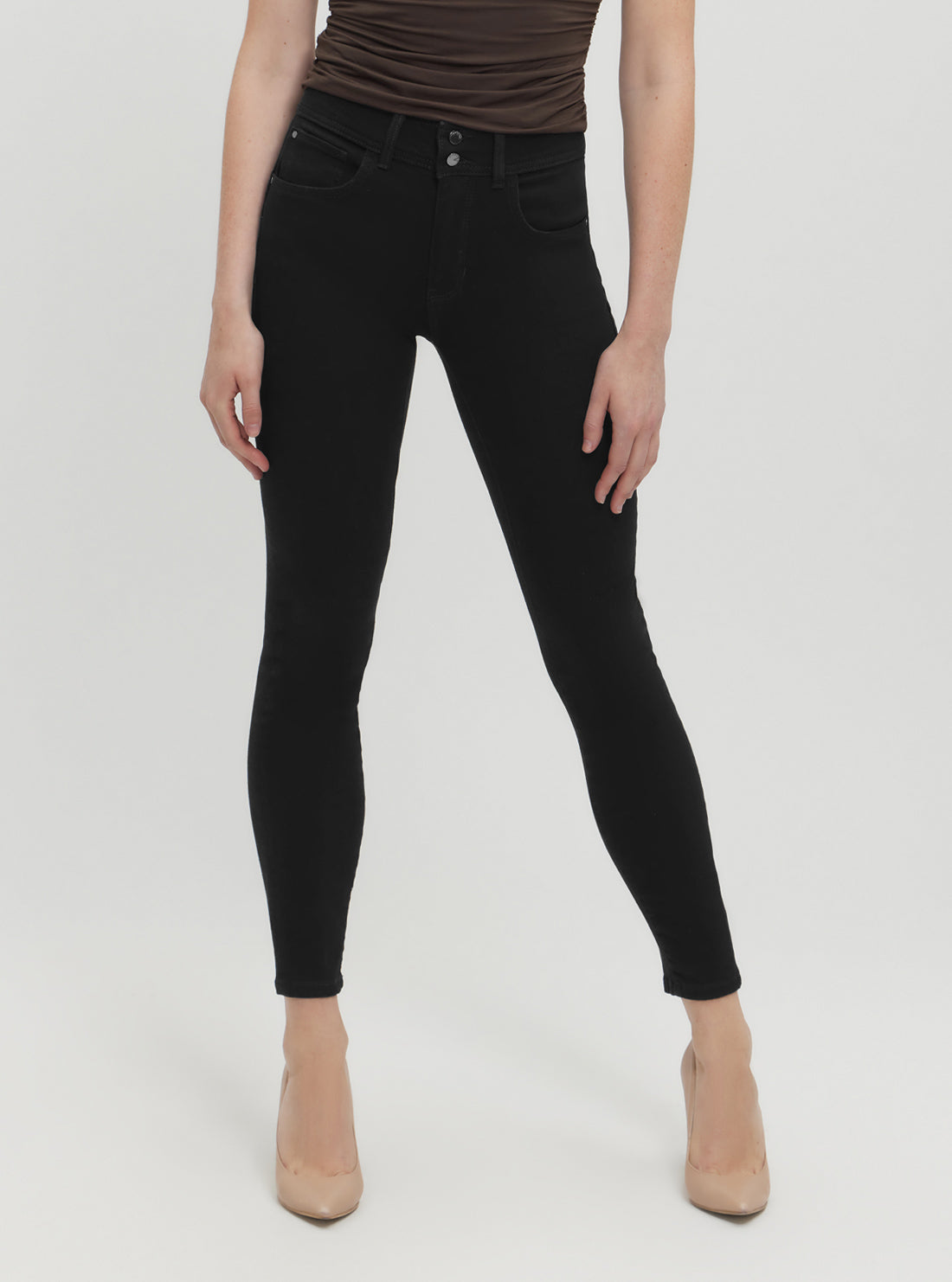 Black Shape Up Denim Jeans - Slimming Dark Wash High Waisted Skinny Jeans for Women | Perfect for Casual Wear, Date Nights & Office Outfits