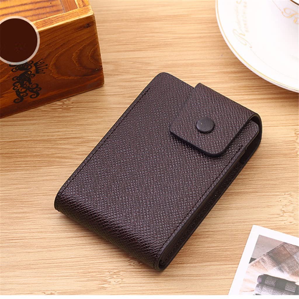 Premium Genuine Leather Credit Card Holder - Slim RFID Blocking Wallet for Men & Women - Holds ID, Bank Cards & Coins (11.5 x 7cm) - Perfect for Travel, Business & Everyday Use
