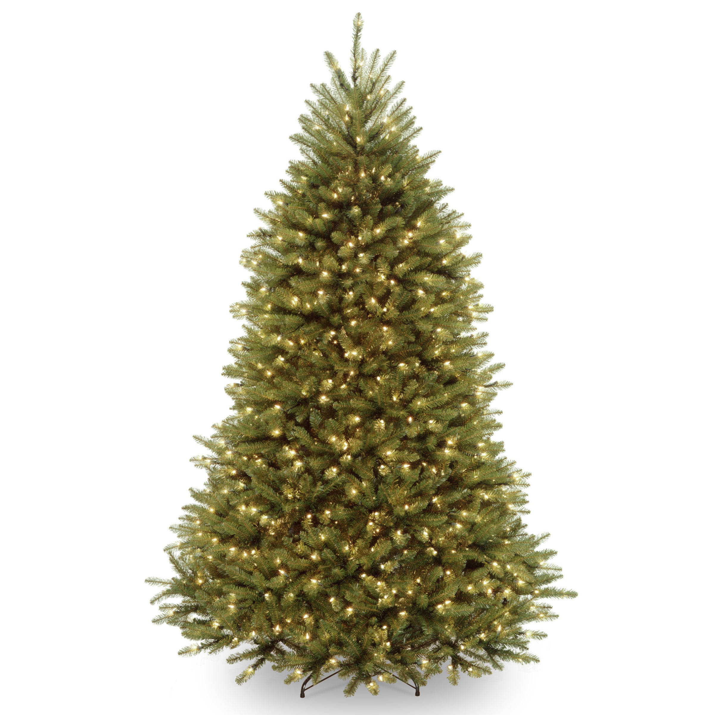 7 ft. Pre-Lit Dunhill Fir Artificial Christmas Tree with PowerConnect Dual Color LED Lights - Perfect for Home, Office, and Holiday Decorations