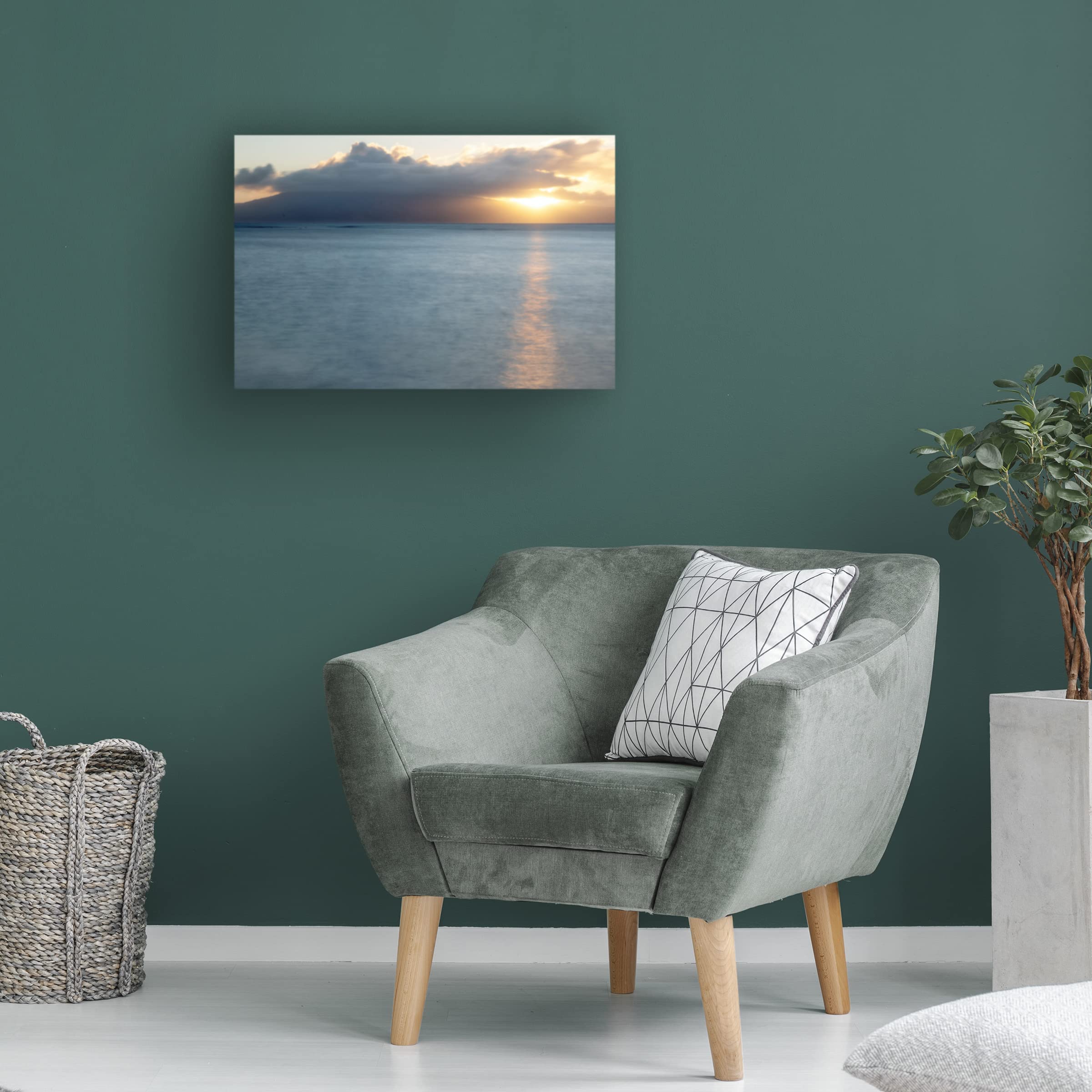 Dennis Frates 'Sunset 6' Canvas Wall Art Print - Stunning Sunset Landscape Painting for Living Room, Bedroom & Office Decor | Trademark Fine Art Collection