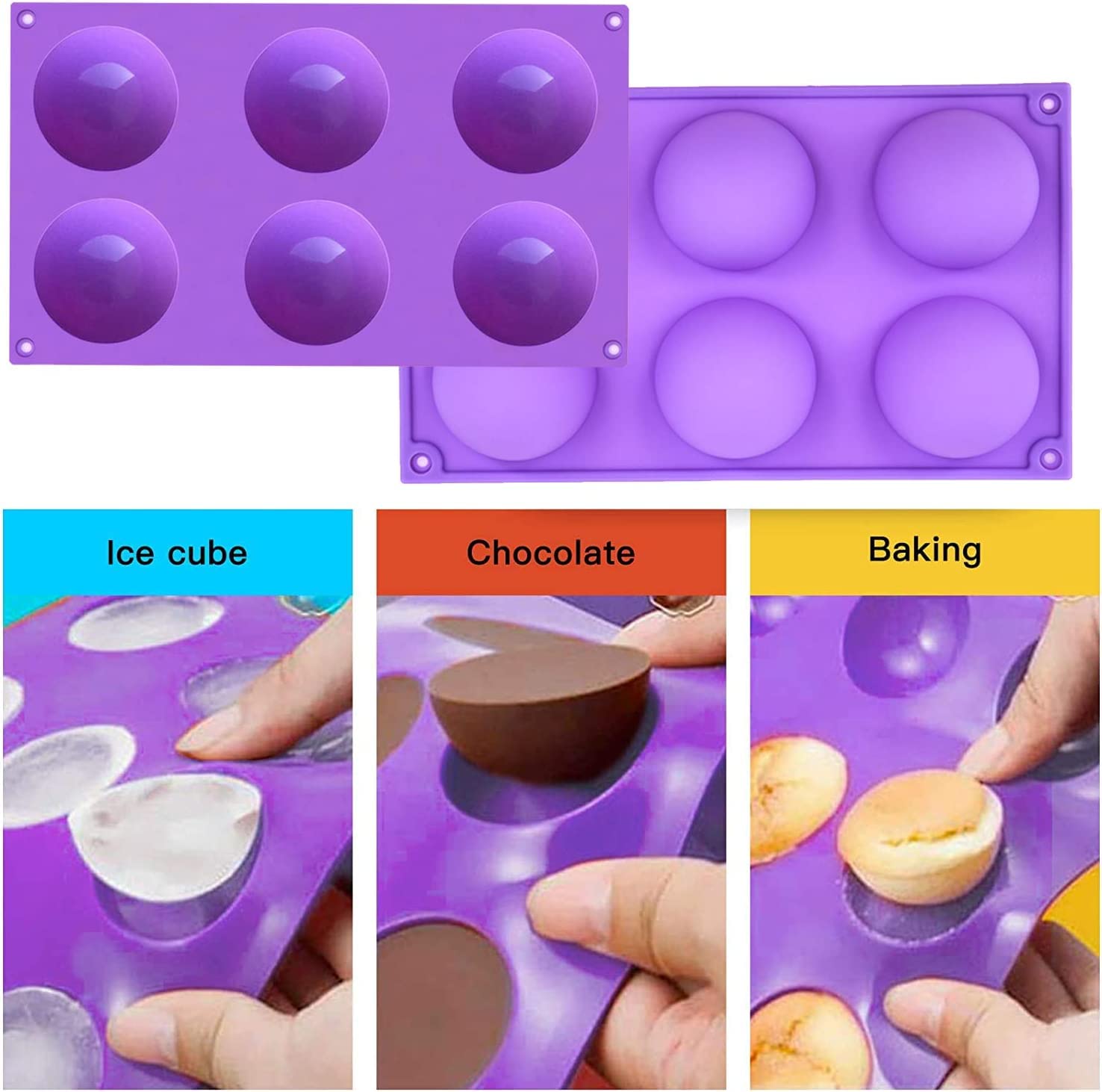 Premium Silicone Hot Chocolate Bomb Mold Set - 2.5