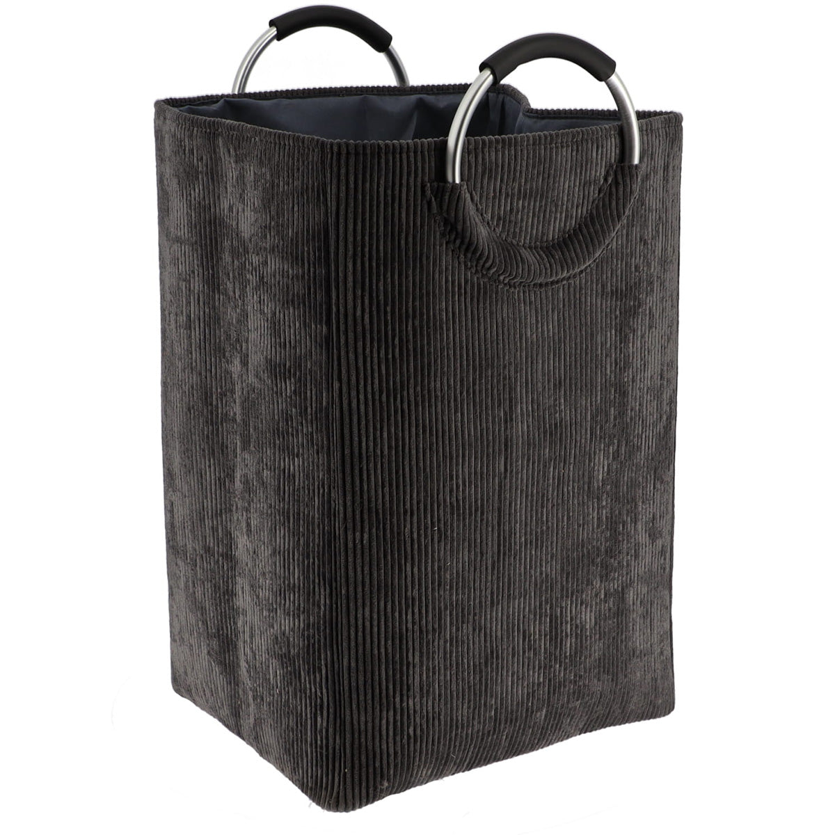 Foldable Corduroy Laundry Basket 55L - Large Collapsible Clothes Hamper with Handles for Home, Dorm, Camping & Travel Storage