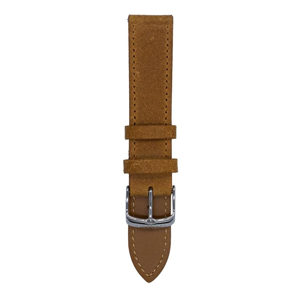 ARIES GOLD BROWN AG L0045 22mm Genuine Leather Watch Strap - Premium Replacement Band for Smartwatches & Classic Timepieces (Office, Casual & Formal Wear)