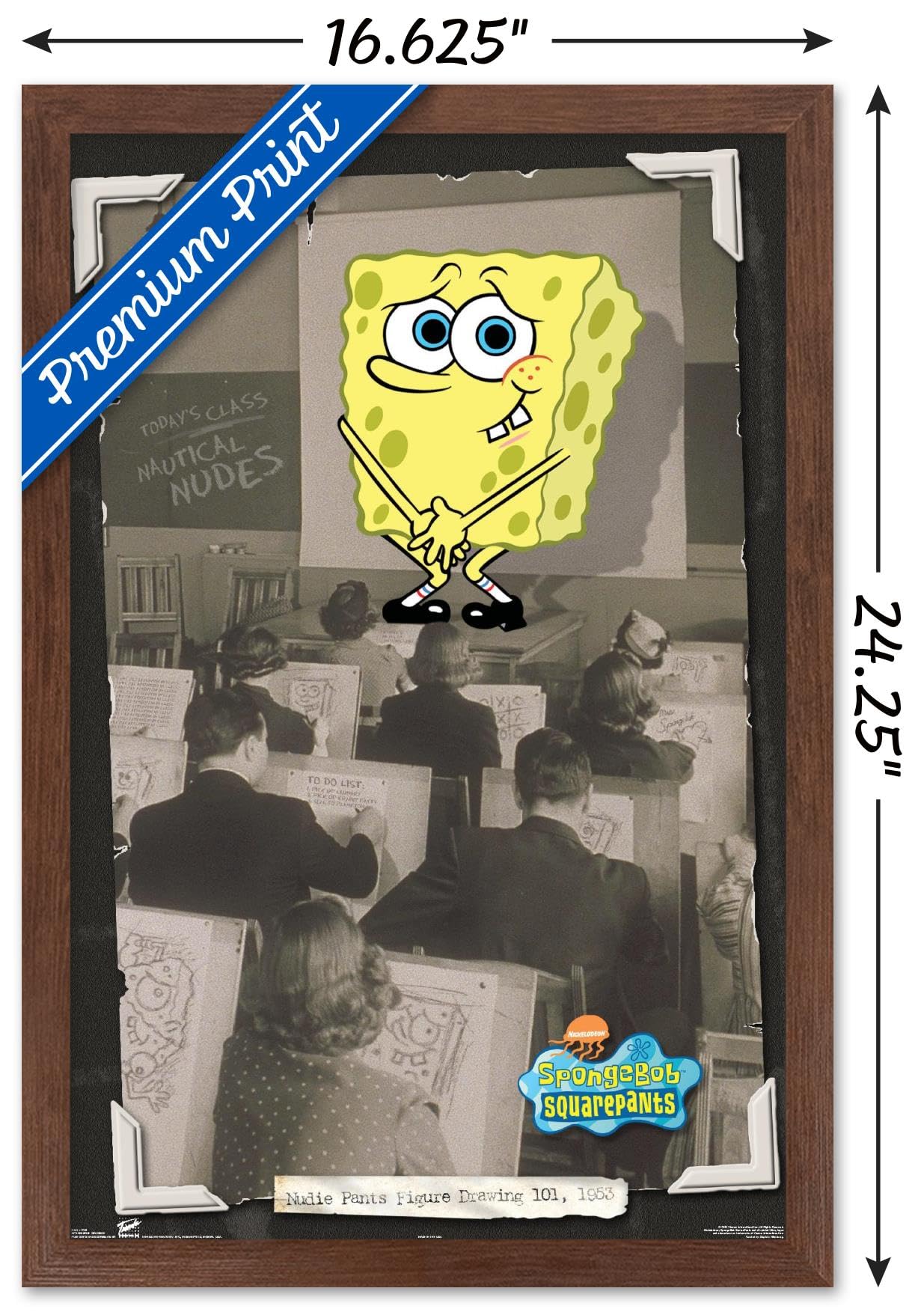 Trends International Nickelodeon SpongeBob SquarePants Framed Wall Poster - 14.725