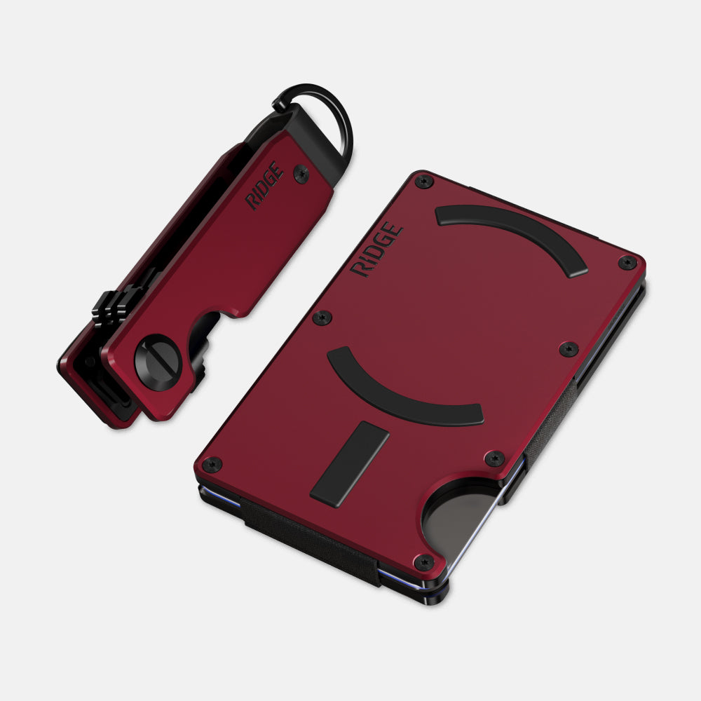 Premium Magsafe Daily Driver Kit in Oxblood Red - Perfect for iPhone Charging, Car Mount & Everyday Use