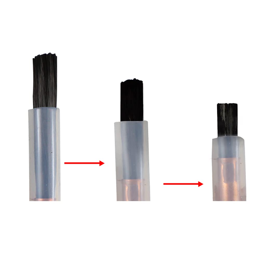 TIG MIG Welding Bead Cleaner Brush Head - 10PCS M6 80MM Length for Weld Seam Polishing & Cleaning - Compatible with Weld Bead Cleaning Machines - Perfect for Metal Fabrication, Automotive Repair & DIY Welding Projects