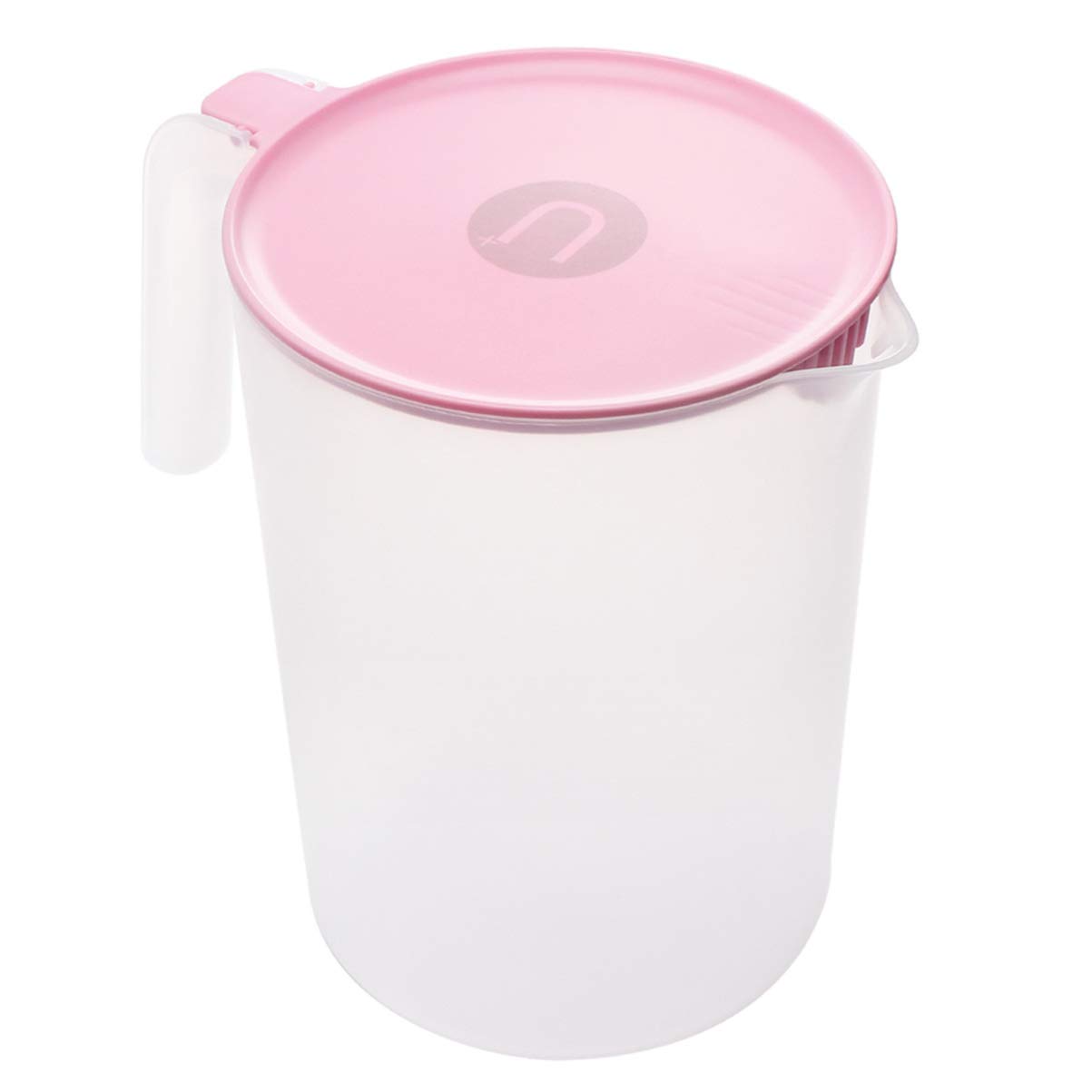 Hemoton 1pc Glass Pitcher with Lid - 64oz Black Cold Water Pitcher for Coffee, Juice & Beverages | BPA-Free Drink Dispenser for Refrigerator, Parties & Home Use