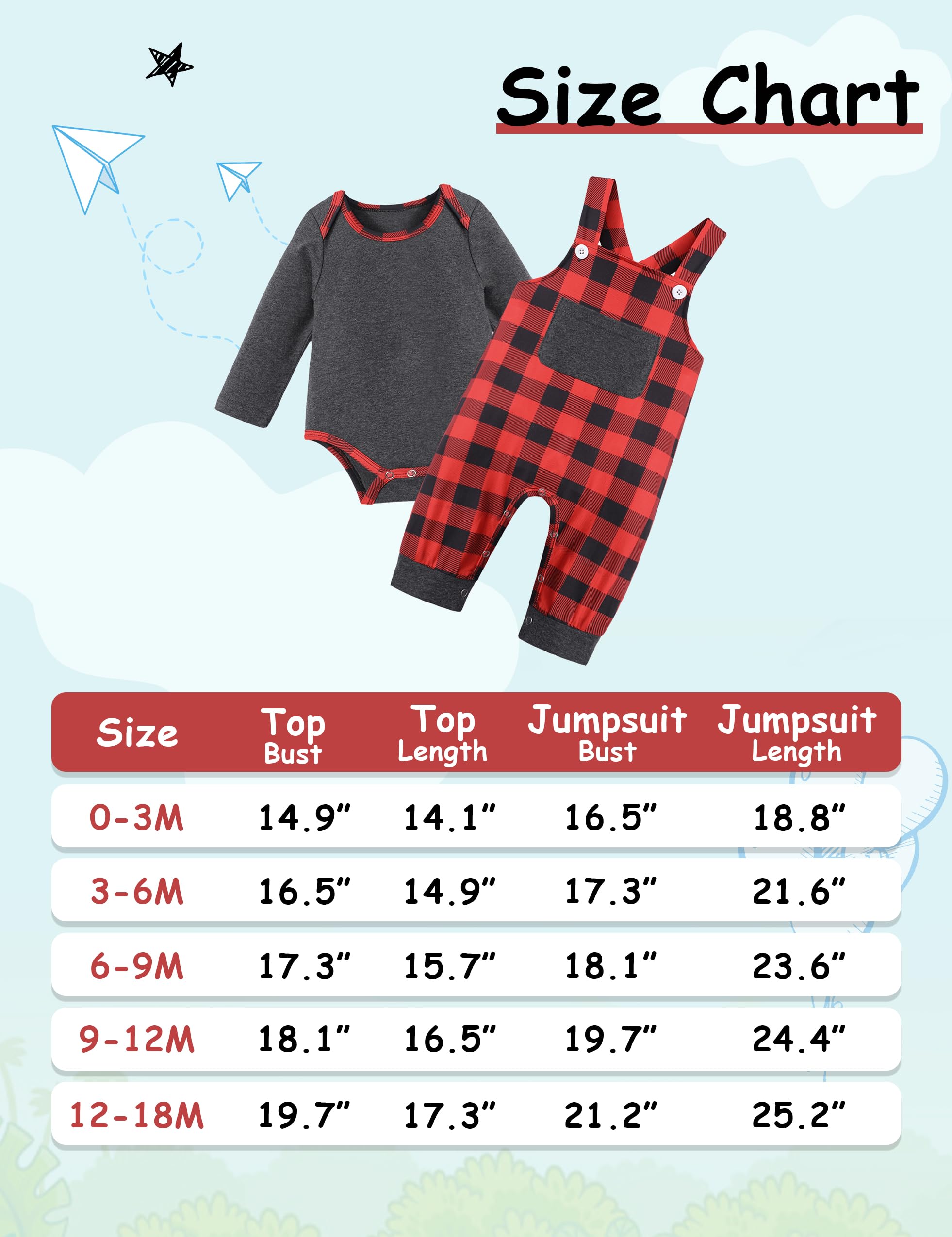 Baby Boy Clothes - Long Sleeve Animal Print Romper & Plaid Overalls Jumpsuit | Cute Outfits for Newborns & Infants | Perfect for Playtime, Family Photos & Special Occasions