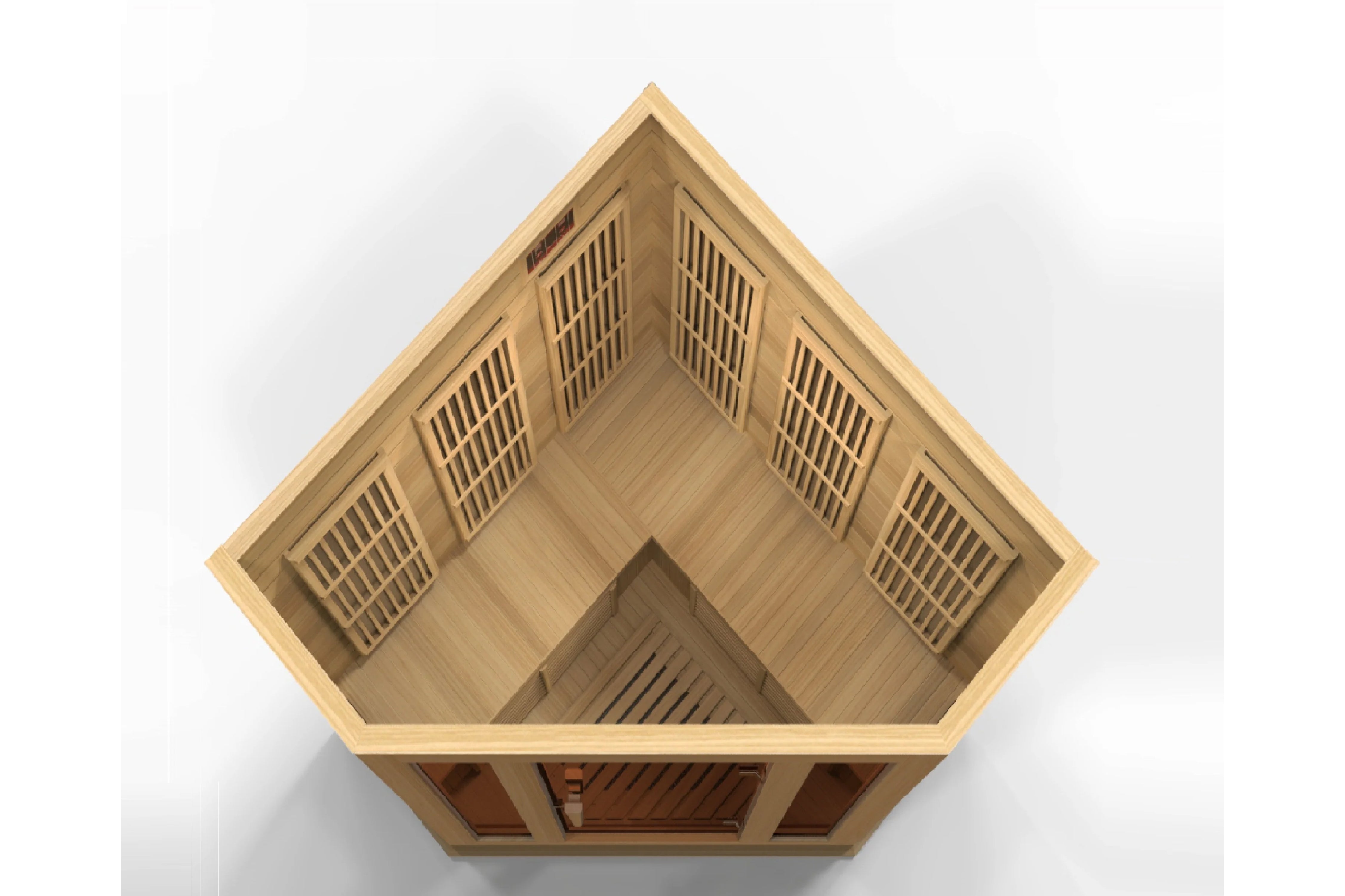 Maxxus 3-Person Corner Low EMF FAR Infrared Indoor Sauna for Home Relaxation & Detox - Perfect for Small Spaces & Family Wellness
