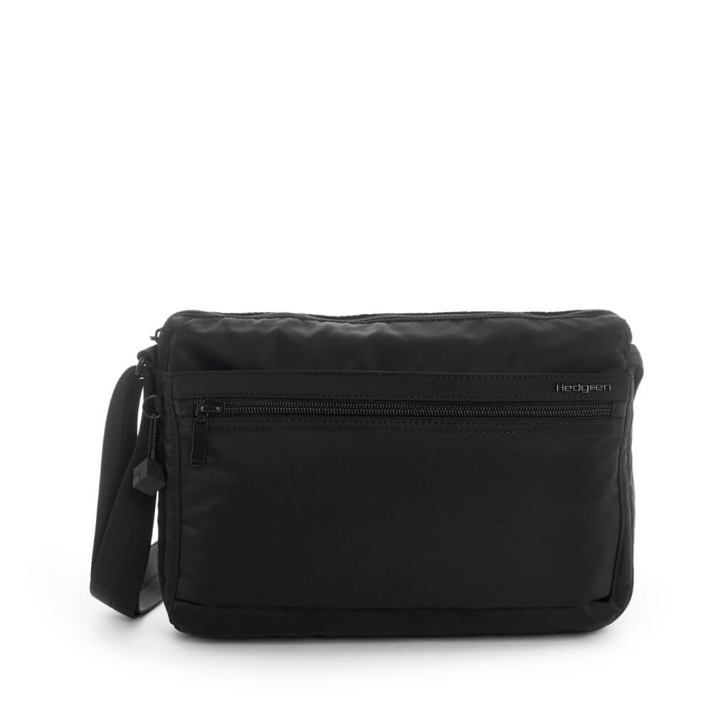 Hedgren Eye Medium RFID Blocking Crossbody Bag for Women - Secure Anti-Theft Purse for Travel, Work & Daily Use (Black)
