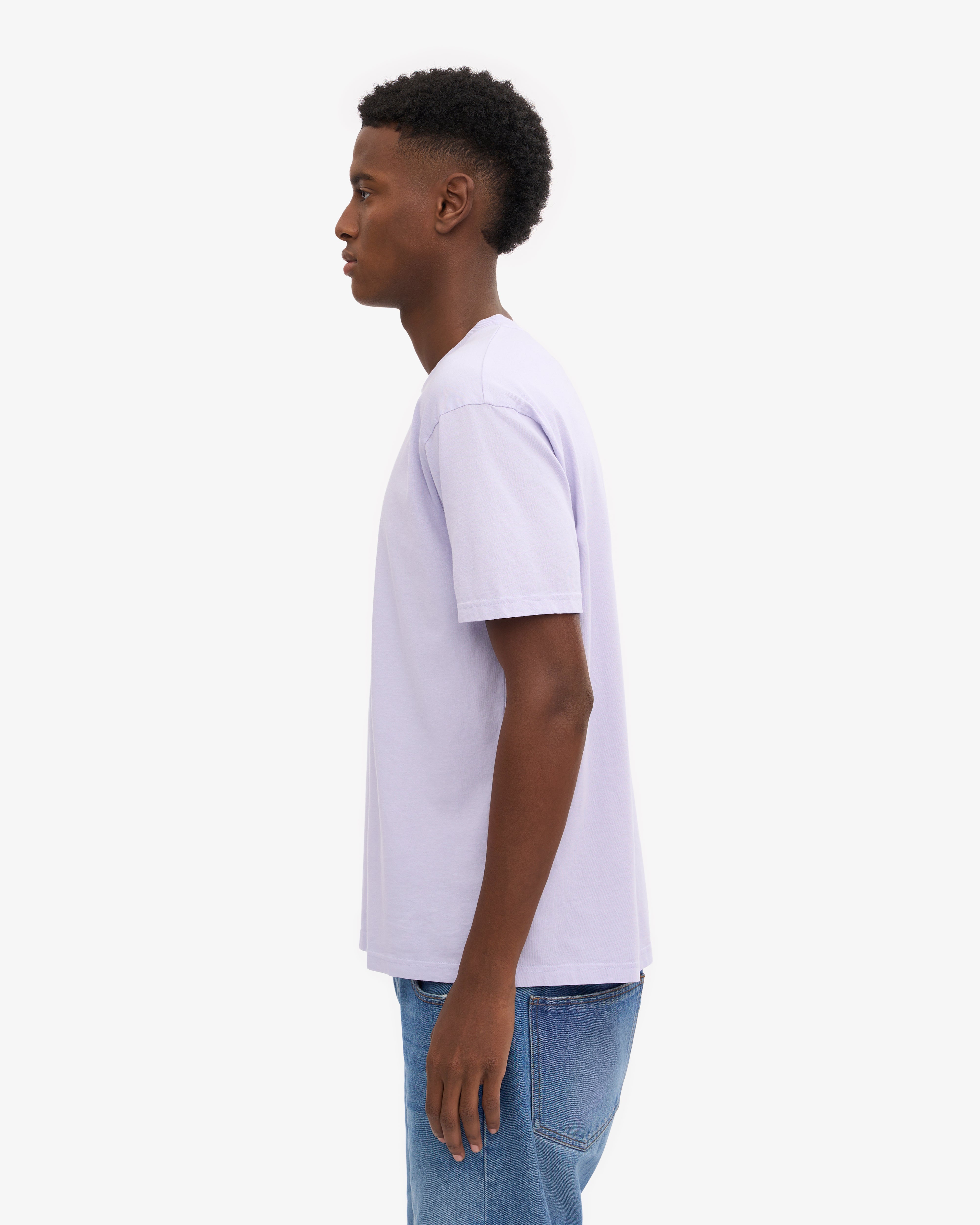 Classic Organic Cotton T-Shirt for Women - Soft Lavender Color | Eco-Friendly Casual Wear for Everyday Comfort & Sustainable Fashion Lifestyle