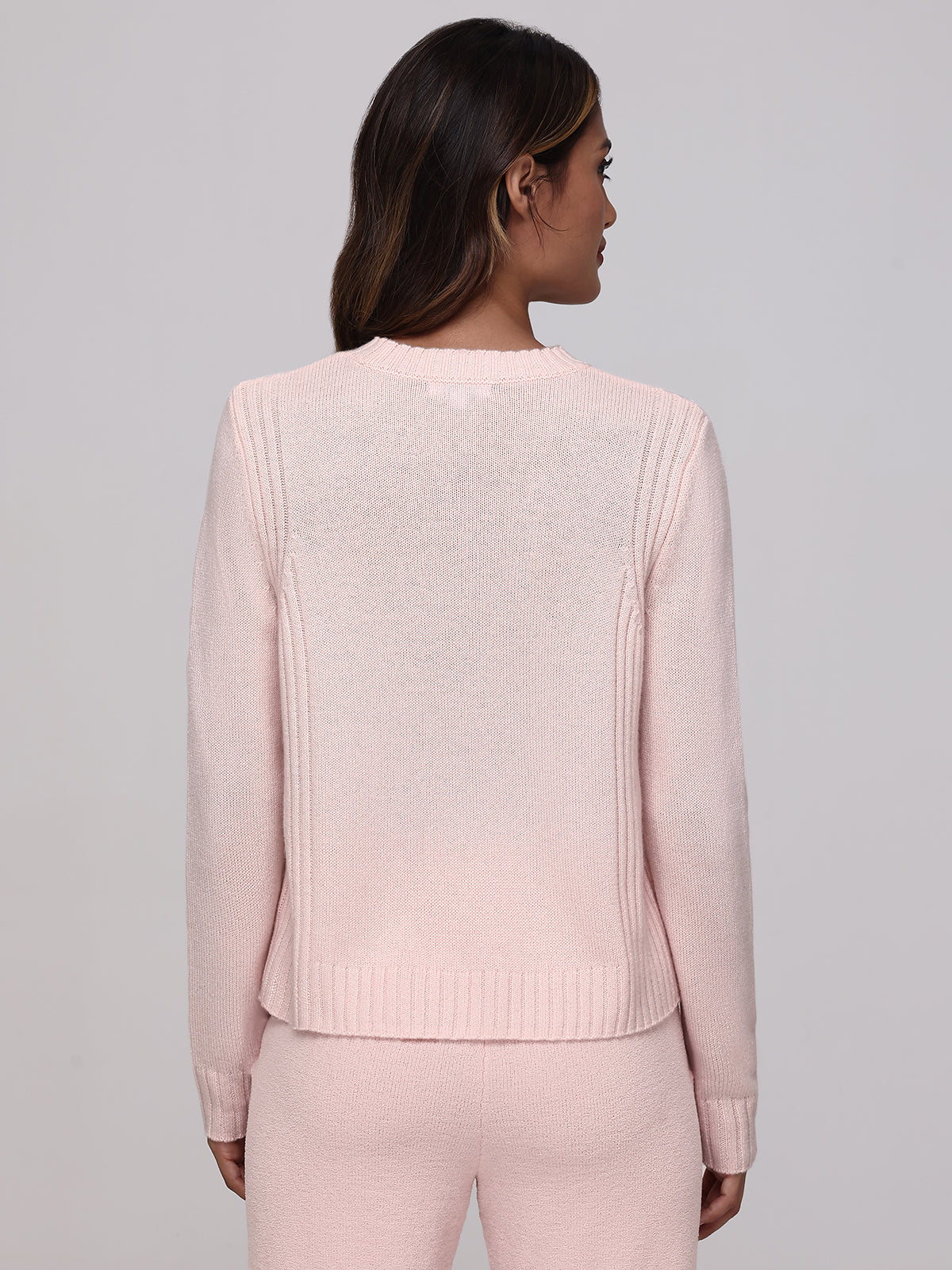 Ellie Cashmere Crewneck Sweater for Women - Soft & Warm Winter Pullover - Perfect for Office, Travel & Casual Outfits