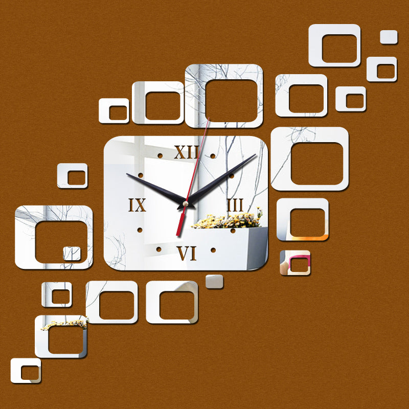2016 Modern Acrylic Wall Clock - Quartz Movement, 3D Stickers, DIY Mirror Decor for Home & Living Room - Free Shipping | Perfect for Home Office, Bedroom, and Kitchen Decor