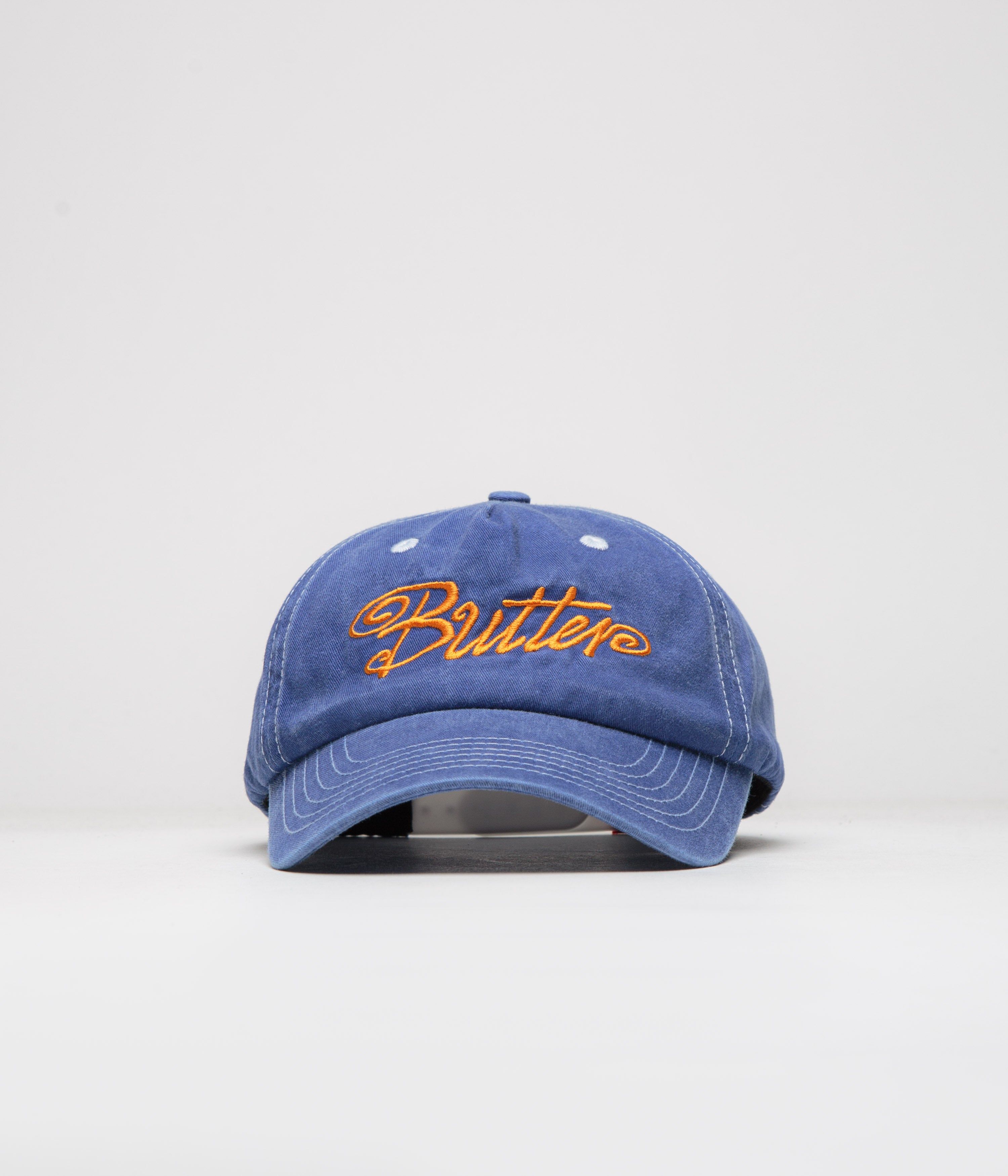 Butter Goods Jive Pinch Front Cap - Ocean Blue Adjustable Dad Hat for Men & Women - Perfect for Outdoor Activities, Sports, and Casual Wear