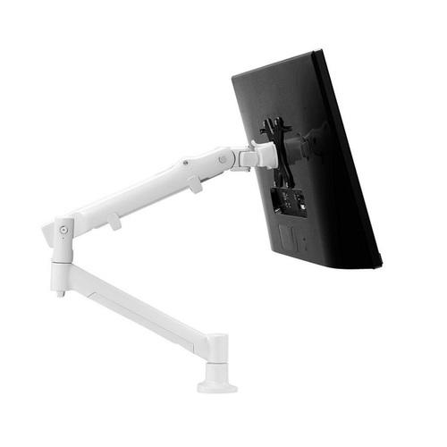 Atdec Monitor Arm Desk Mount - Heavy Duty 17.6 LB Load Capacity, White SSKW - Perfect for Home Office & Workspace Ergonomics