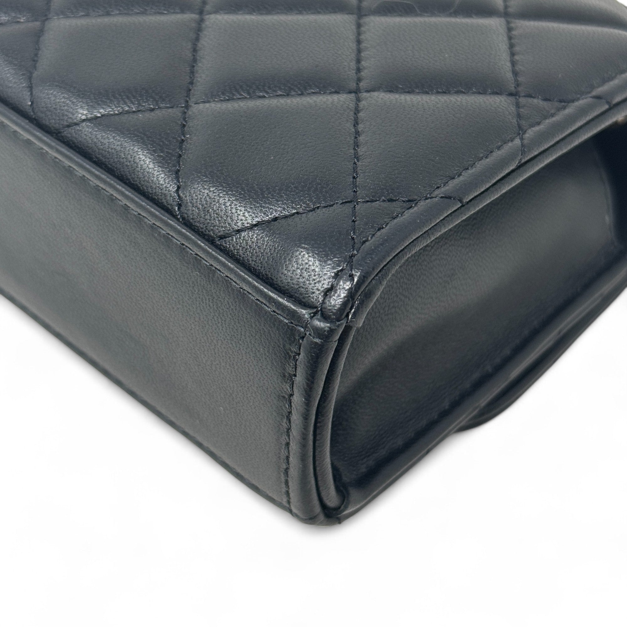 Chanel Black Micro Trendy CC Flap Bag - Luxury Quilted Leather Crossbody Purse for Women | Perfect for Evening Parties, Date Nights & Special Occasions