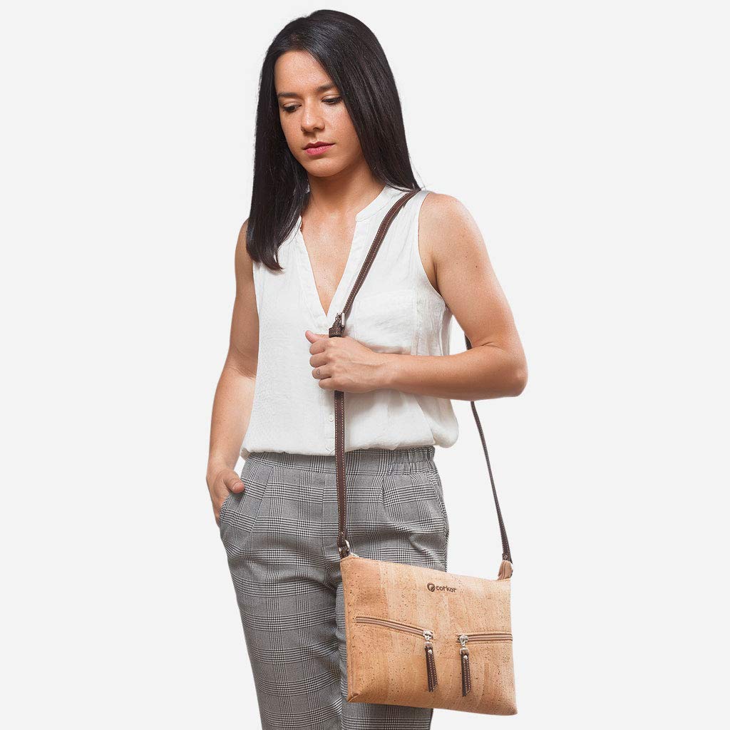 Stylish Vegan Leather Crossbody Purse for Women | Handmade in Portugal | Perfect for Everyday Use, Travel & Casual Outings