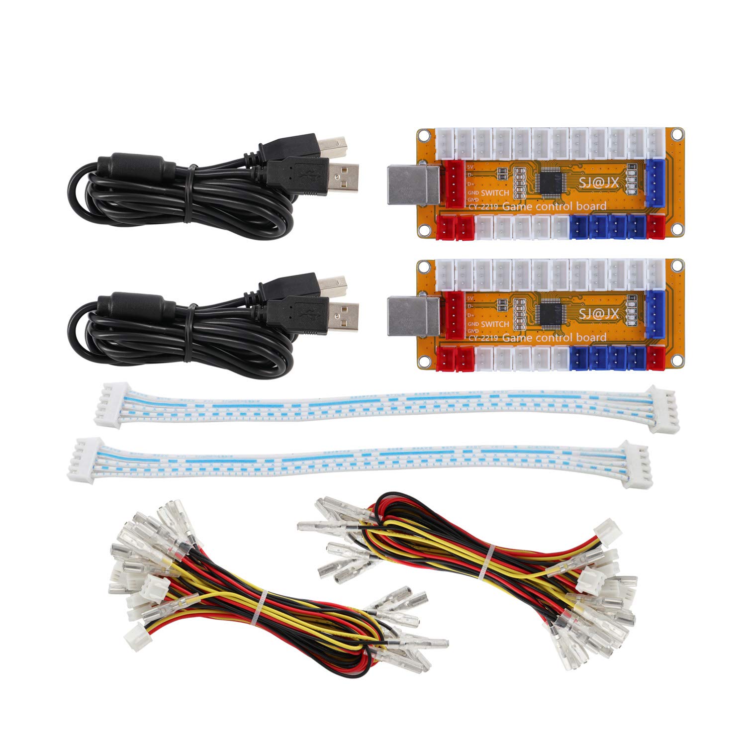 Zero Delay USB Arcade Game Encoder - 2 Player LED Button Joystick Controller for Nintendo Switch, PC, PS3, Retropie, Raspberry Pi & MAME | Perfect for Home Arcade Setup & Retro Gaming Parties