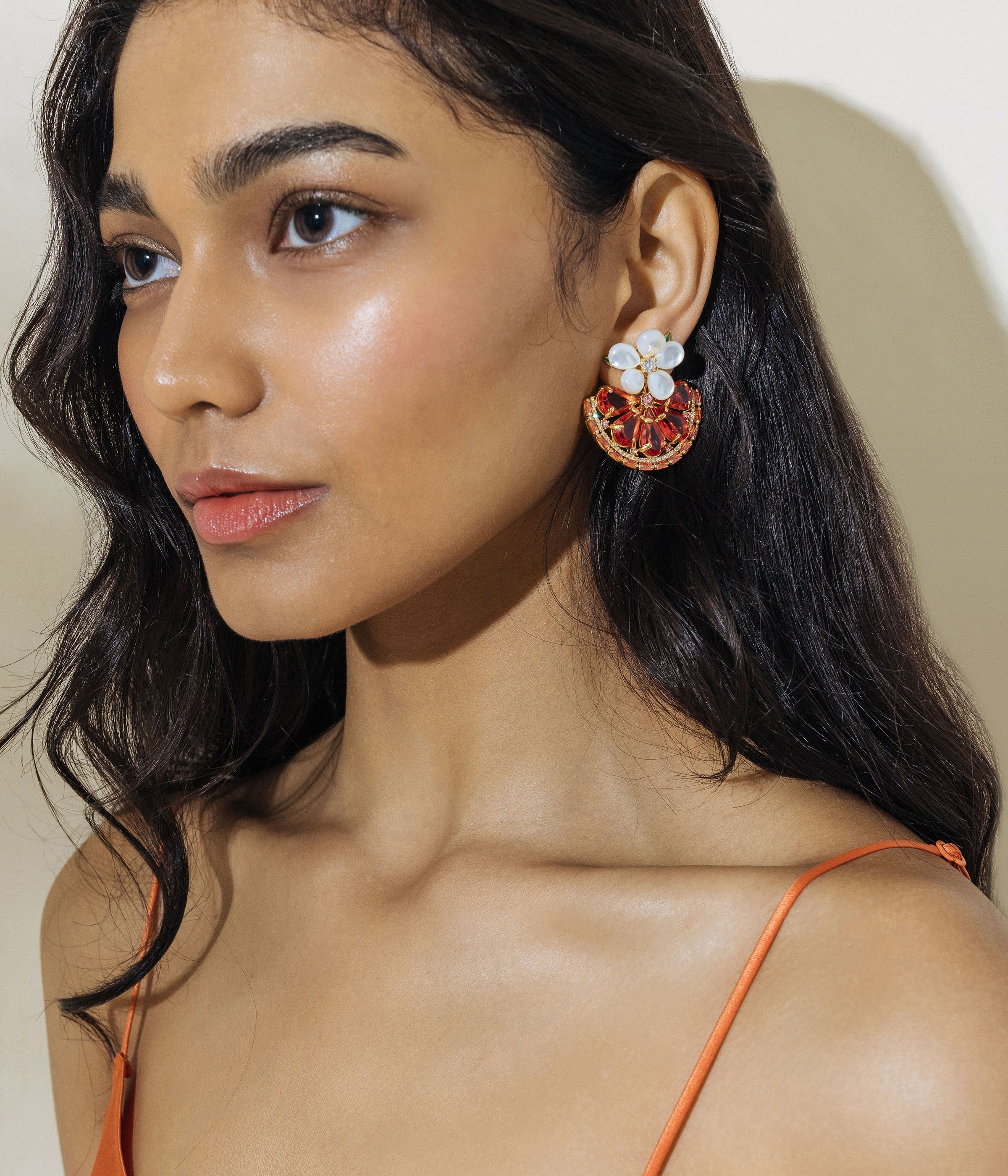 Spritz Please Orange Slice Dangle Earrings - Fun Citrus Fruit Jewelry for Women - Perfect for Summer Parties & Tropical Vacations
