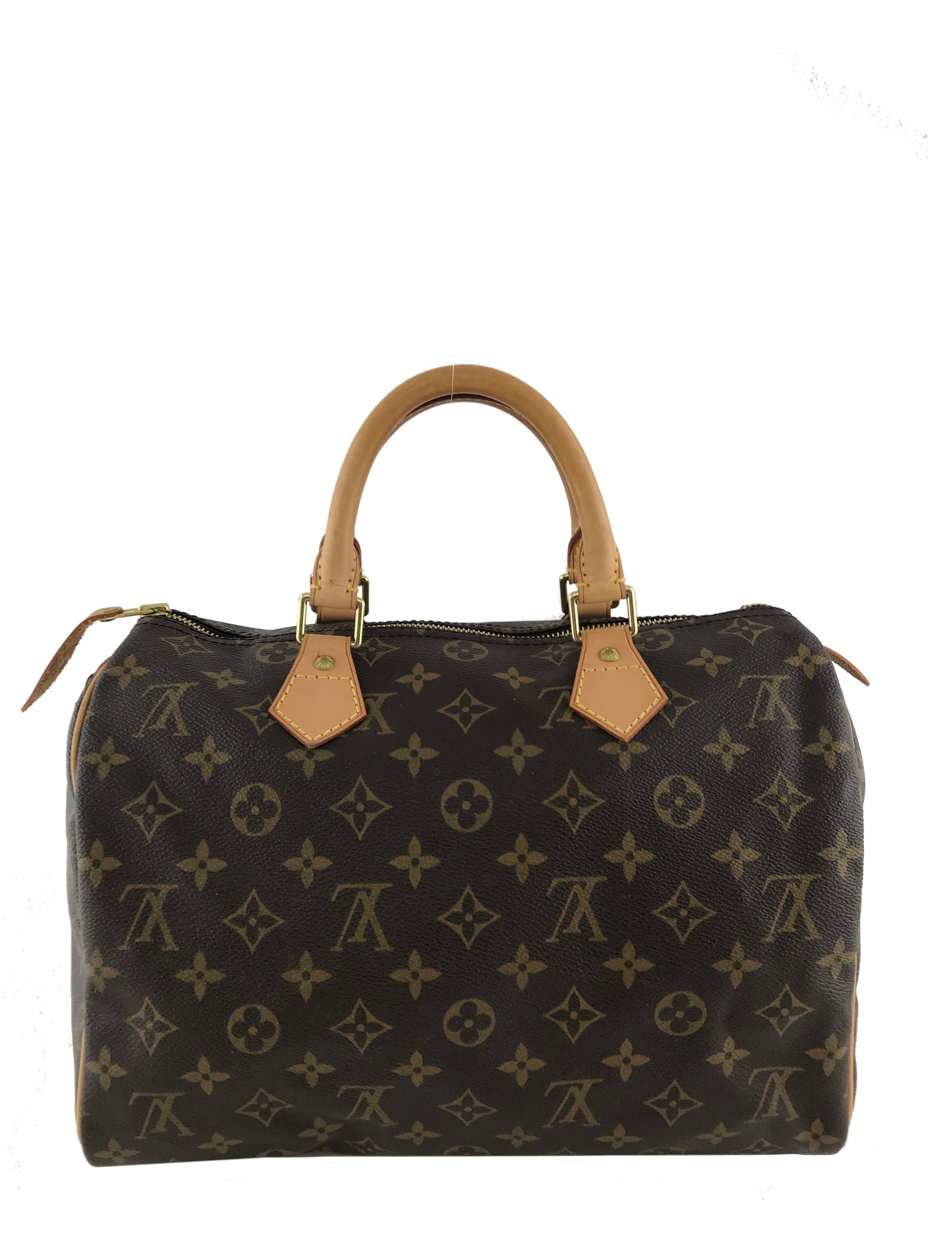 Authentic Louis Vuitton Monogram Speedy 30 Handbag - Luxury Canvas Shoulder Bag for Women - Perfect for Work, Travel & Everyday Use