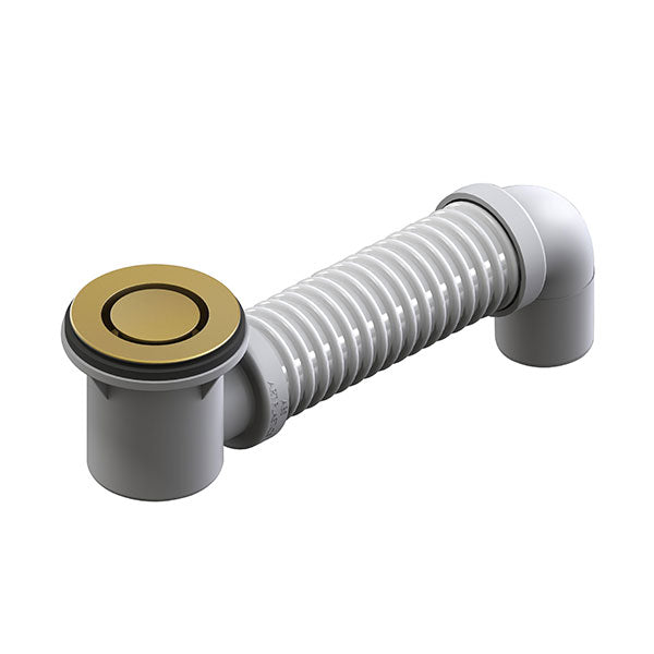 ART Australia Bath Bend Pop Down® and Connector Brushed Gold - Premium Shower Arm Extension for Modern Bathroom Renovations