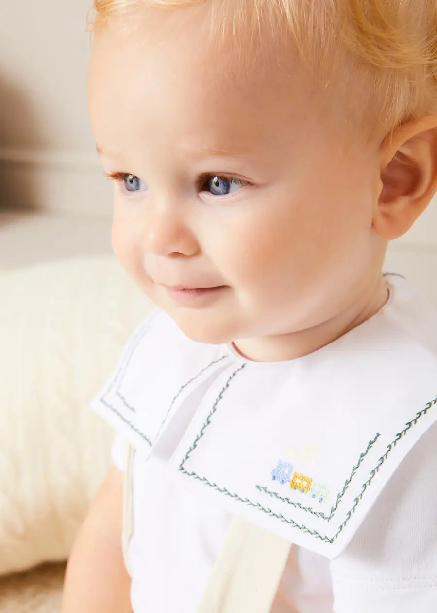 Plain White Bloomers with Braces for Babies 6 Months to 2 Years - Perfect for Everyday Wear, Photo Shoots & Special Occasions