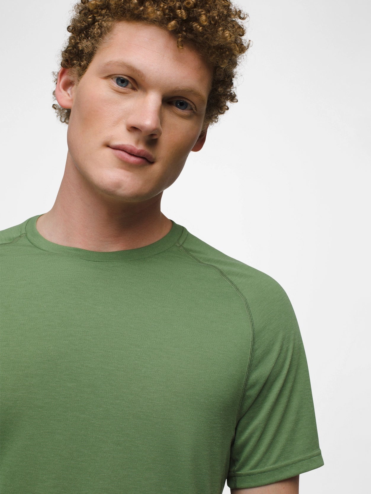 prAna Mission Trails Short Sleeve T-Shirt for Men & Women - Comfortable Ivy Green Hiking & Outdoor Adventure Shirt