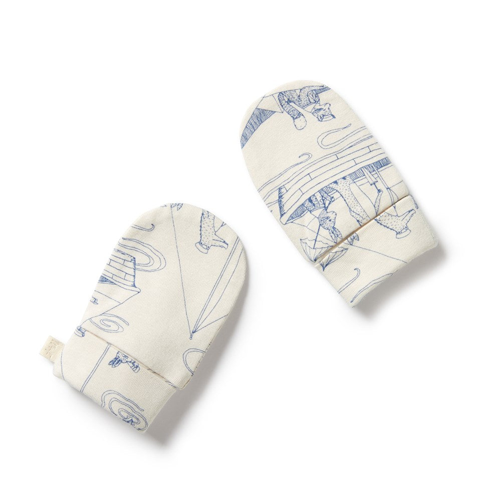 Sail Away Organic Mittens - Warm & Eco-Friendly Winter Gloves for Men & Women - Perfect for Skiing, Snowboarding & Outdoor Activities