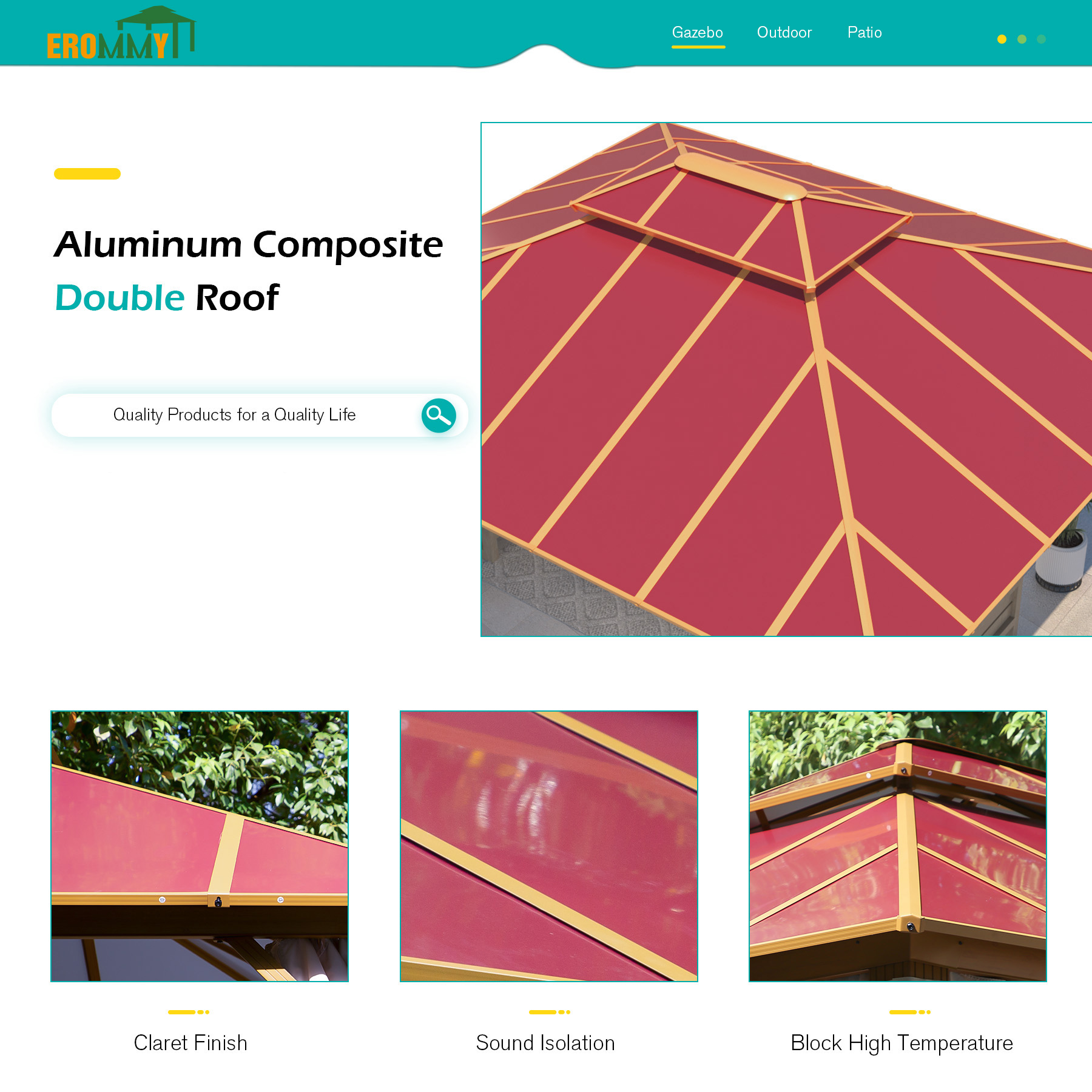 EROMMY 10x12 Double Roof Gazebo - Outdoor Canopy with Mosquito Netting for Patio, Garden, and Backyard Parties | Weather-Resistant Steel Frame Shelter