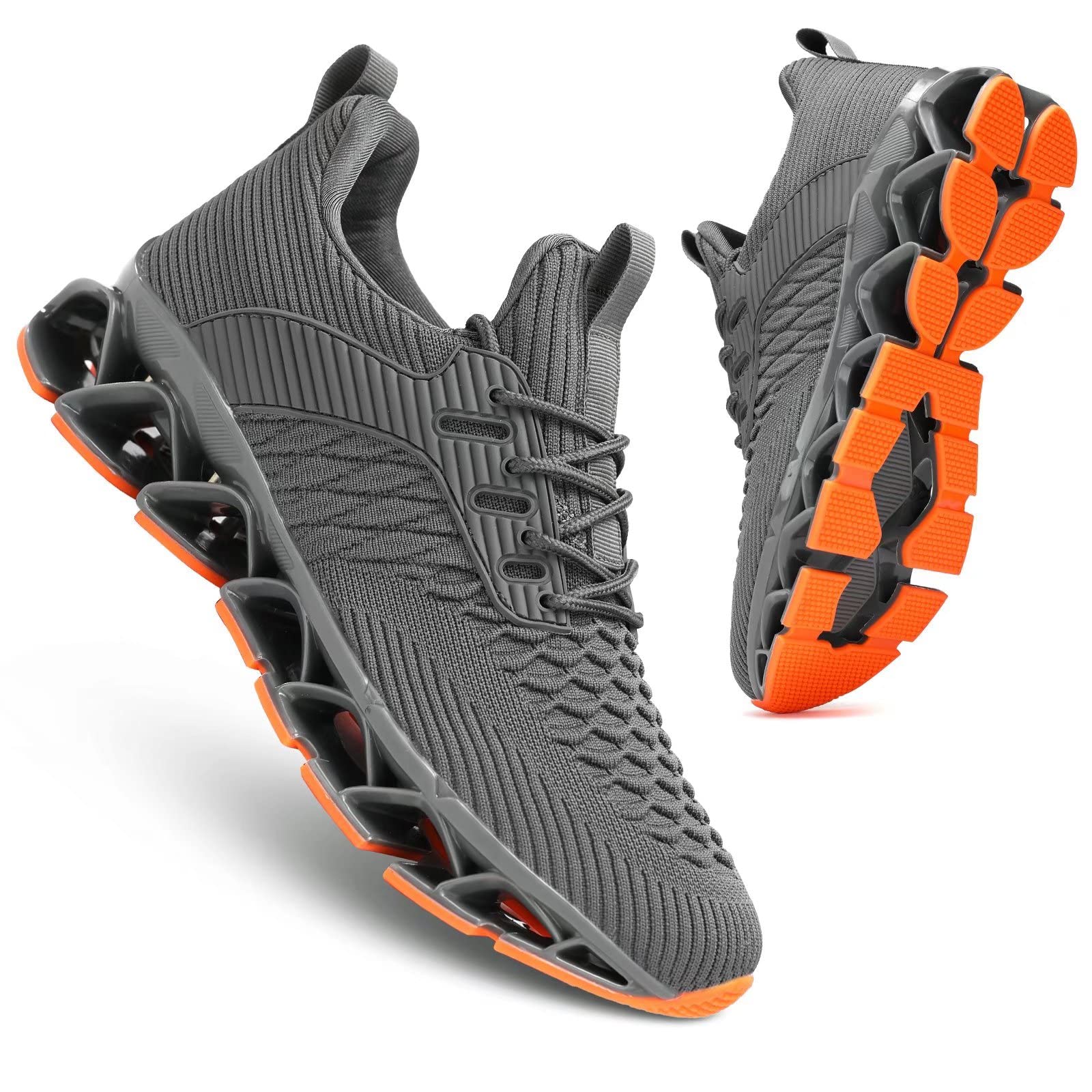 Men's Slip-On Walking Running Shoes - Non-Slip Comfort Athletic Sneakers for Tennis, Work & Casual Wear | Perfect for Gym, Jogging & Daily Activities