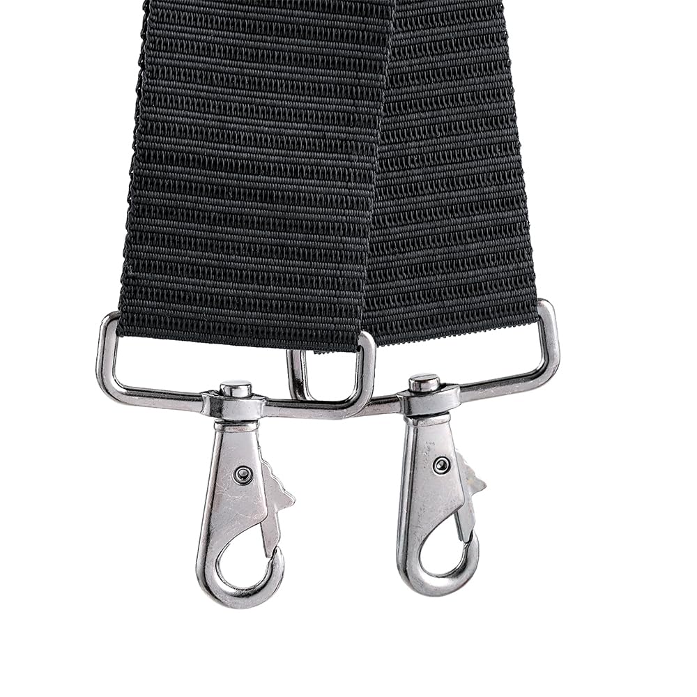 Bucket Boss 57100 Professional Series Ballistic Tool Belt with Suspenders - Heavy Duty Work Belt for Construction, Carpentry & DIY Projects - Black