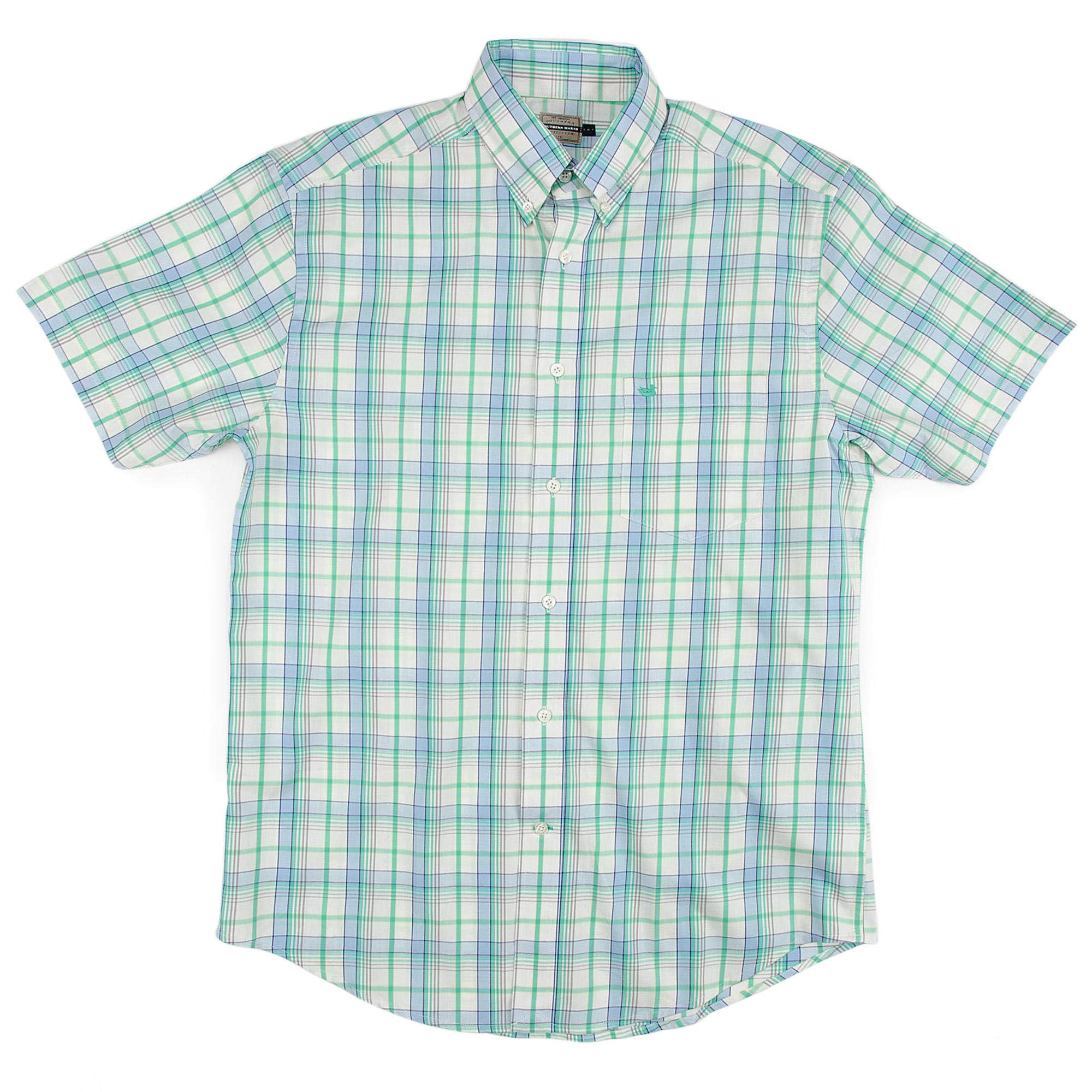 Knoxboro Plaid Short Sleeve Dress Shirt for Men - Casual & Formal Wear - Office, Wedding & Summer Outfits