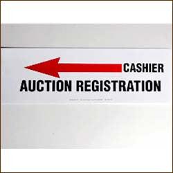 50-Pack Cashier Arrows for Retail Stores - Durable Checkout Counter Arrows for Grocery, Pharmacy & Convenience Stores