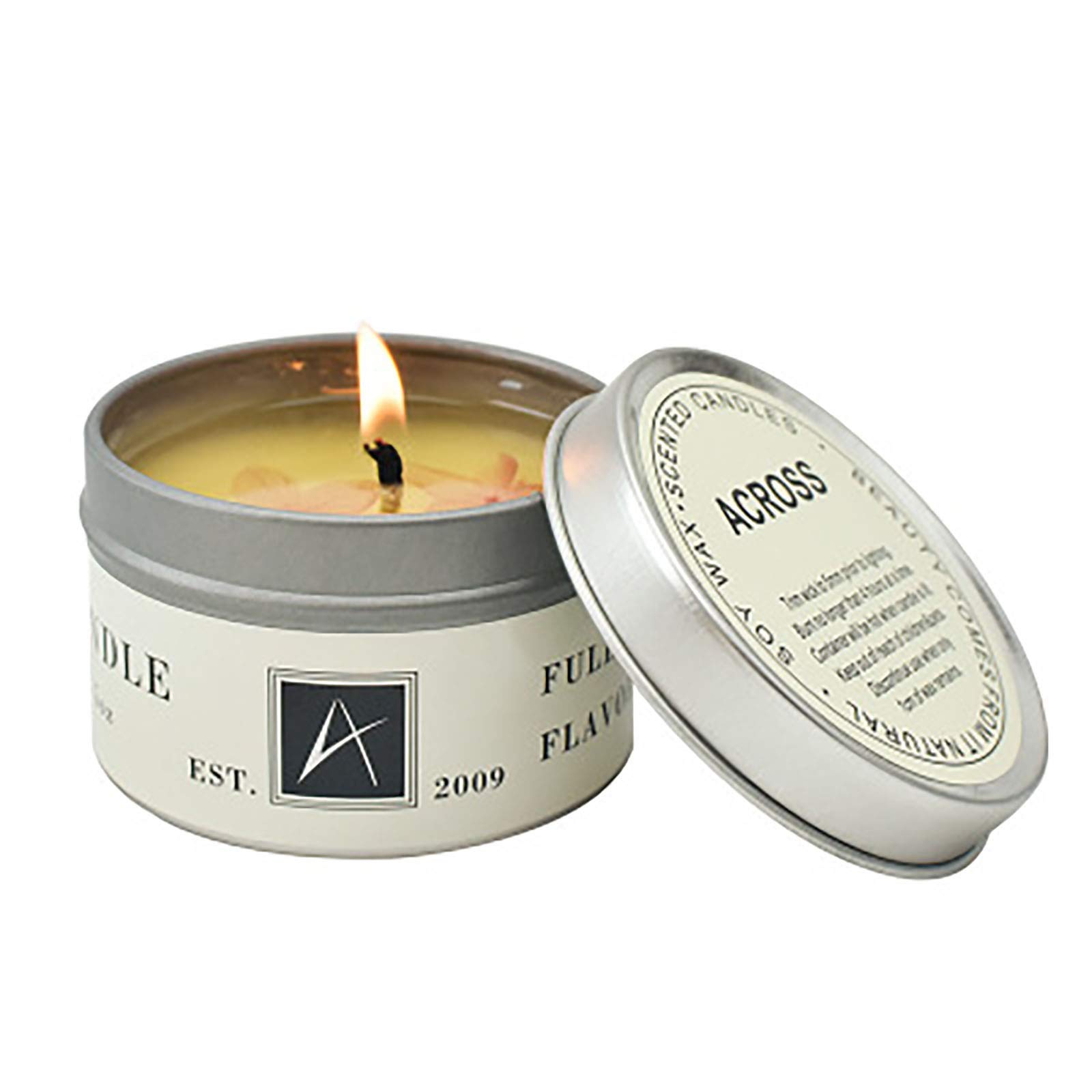 HUABUFV Natural Soy Wax Scented Candles - Lemon Sage Aromatherapy Candle for Home, Smoke-Free & Air Purifying | Perfect for Relaxation, Meditation, and Romantic Ambiance