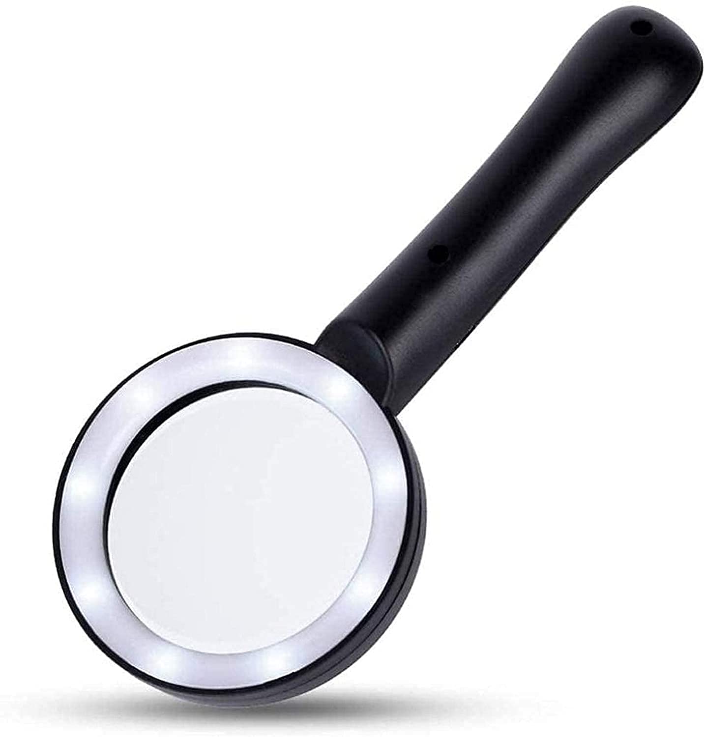 **Rechargeable 9 LED Illuminated Magnifying Glass - 6X Magnifier Loupe with USB Charging for Reading, Jewelry, Crafts & Hobbies - Perfect for Seniors, Watch Repair & Coin Collecting**