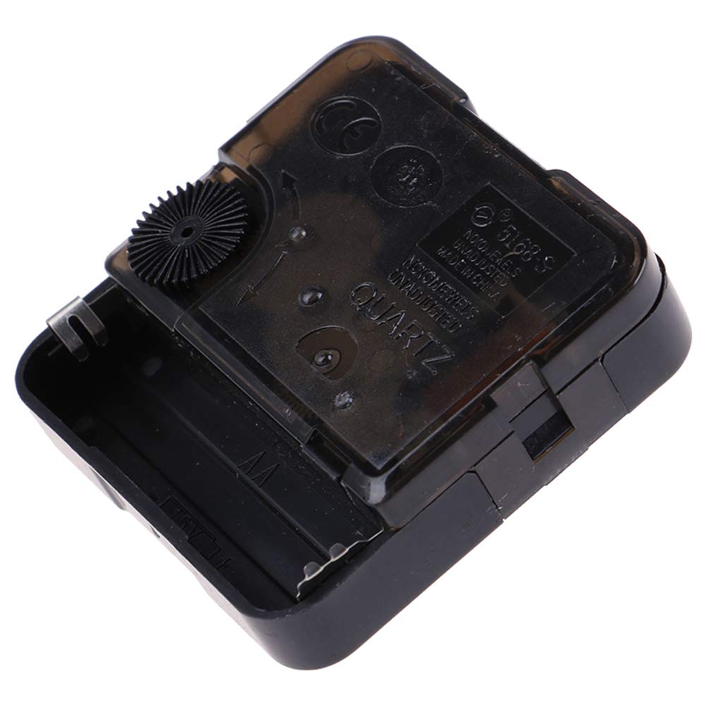 16 Sets Black Quartz Clock Movement Mechanism with Silent Sweep Hands - Battery Operated DIY Wall Clock Motor Kit for Cross Stitch, Repair & Replacement | Perfect for Home Decor, Craft Projects & Wall Clock Maintenance