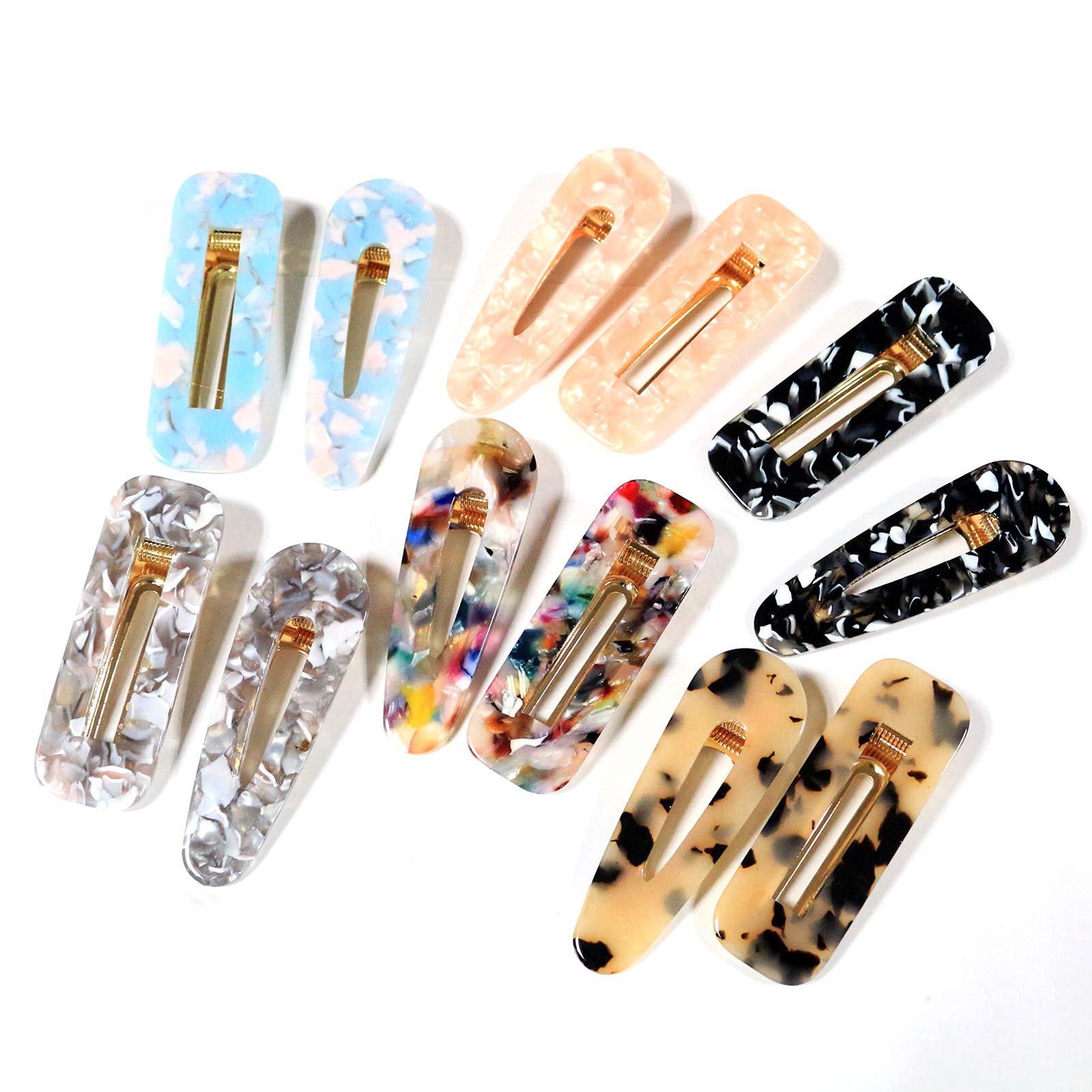 60PCS DIY Silicone Resin Hair Clips - Pearl Hairpins & Bow Clips for Women and Girls (Golden) | Perfect for Parties, Weddings, and Daily Hair Styling