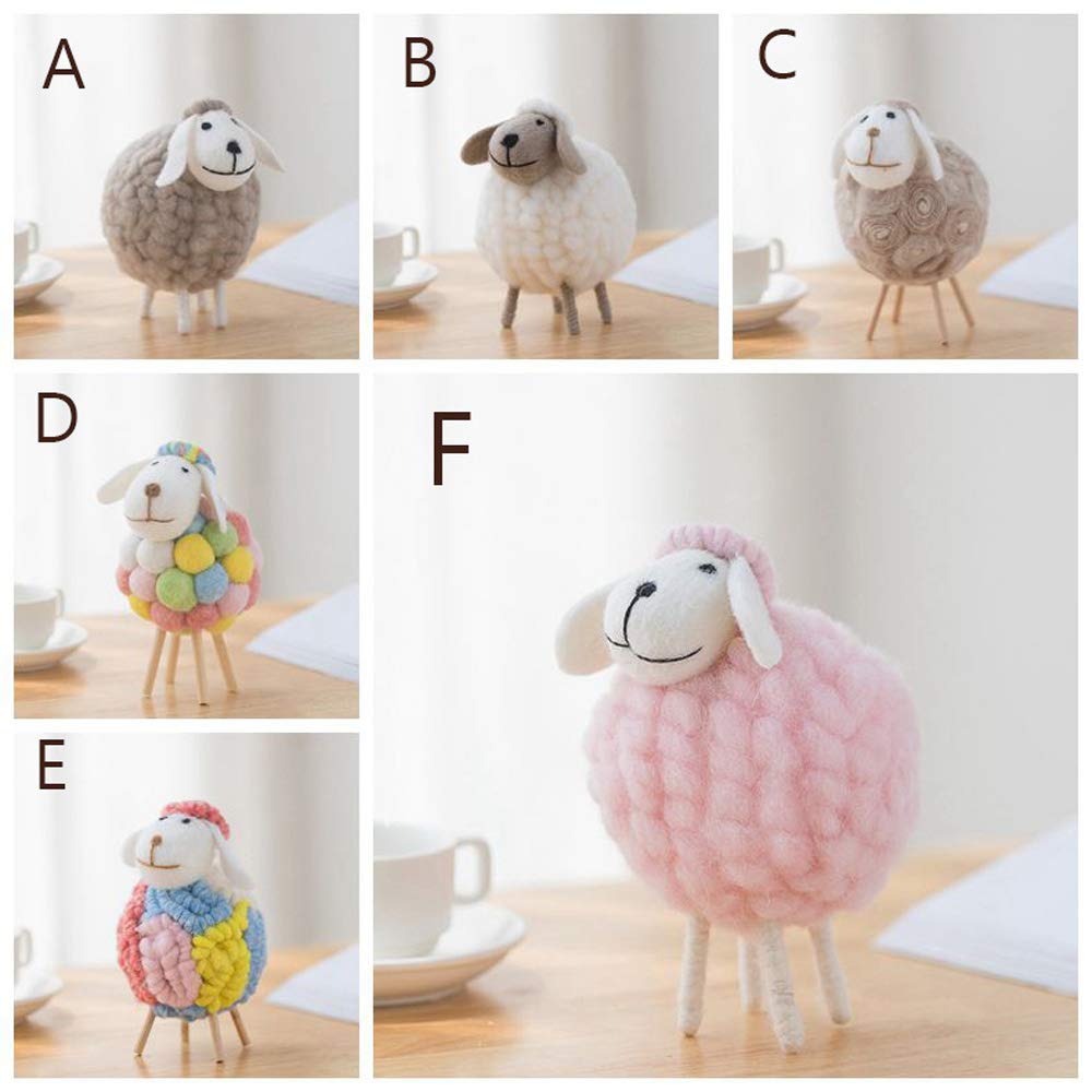 Adorable Felt Sheep Plush Hanging Decor - Cute Lamb Figurine for Christmas, Easter & Holiday Party Decorations (6 x 6 x 11cm) - Perfect for Nursery, Baby Shower & Seasonal Home Décor