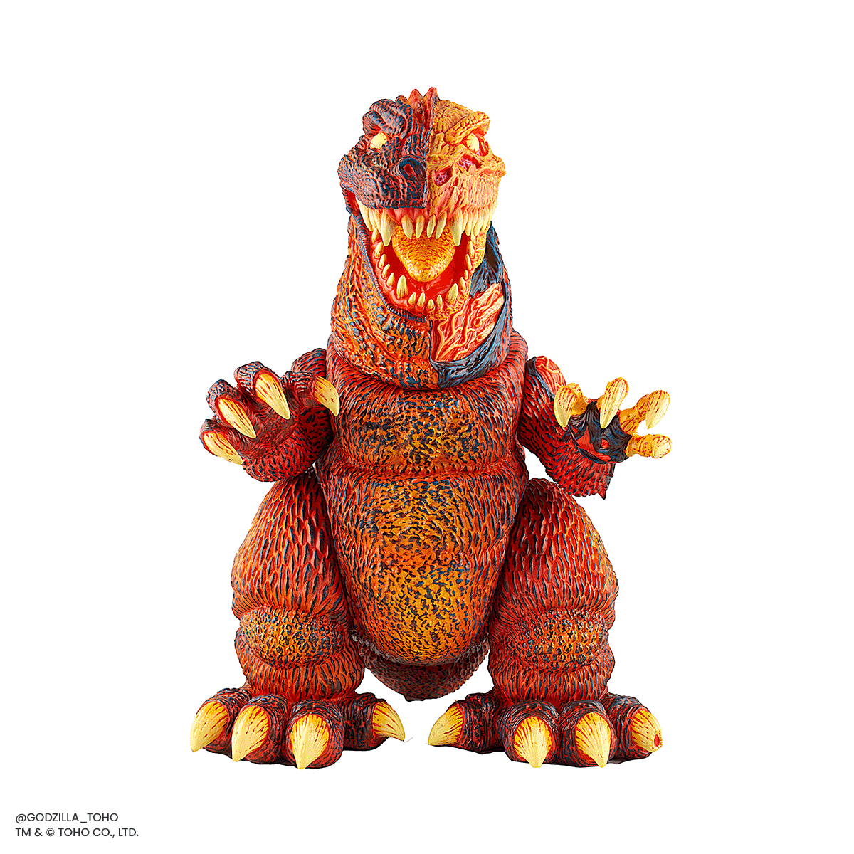 Godzilla Vinyl Designer Figure by James Groman - Burning Variant Collectible Toy | Perfect for Anime Fans, Movie Collectors & Home Decor