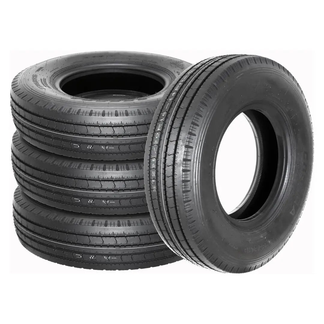 Premium All Steel Radial Trailer Tires ST 235/80R16 14 Ply Load Range G LRG - Heavy Duty for Boat Trailers, Horse Trailers & Cargo Hauling