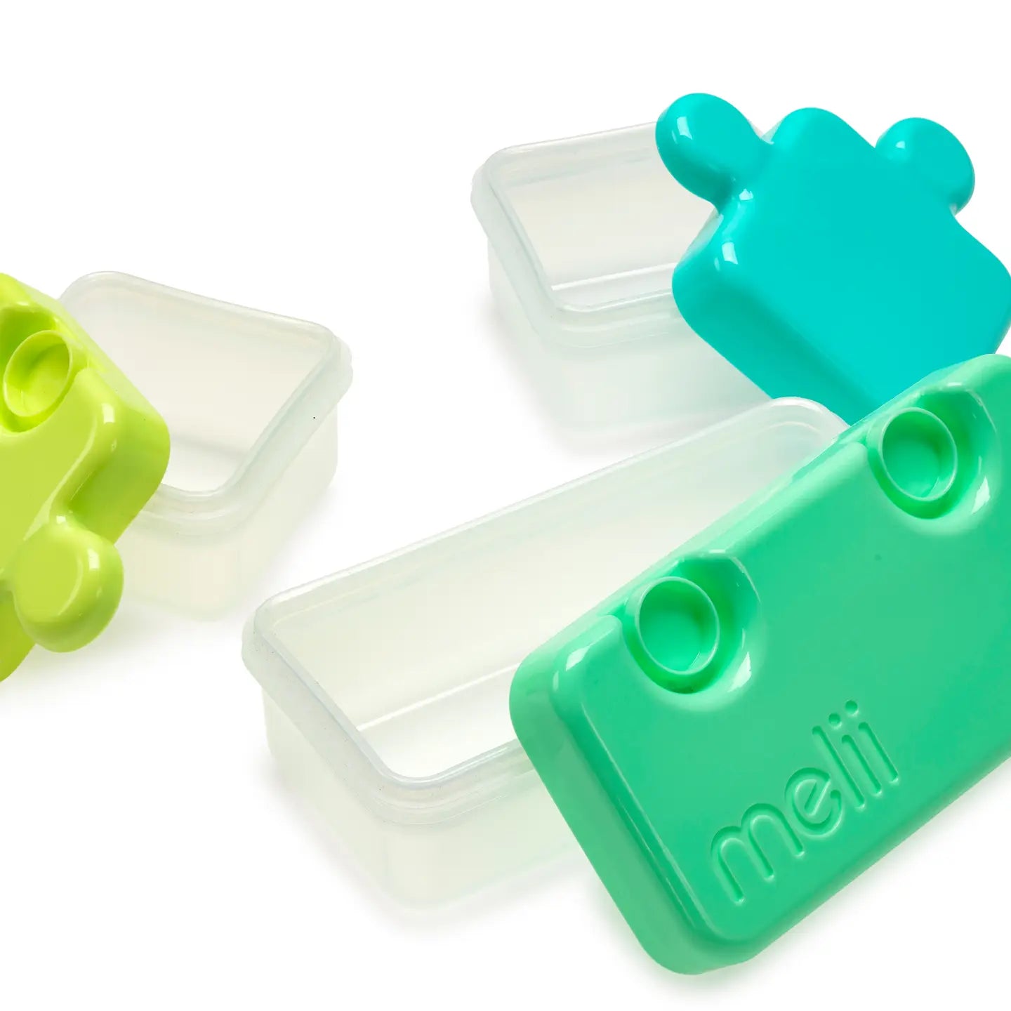 Melii Mint Puzzle Bento Box - Leak-Proof Lunch Container for Kids & Adults - Perfect for School, Office & Picnics