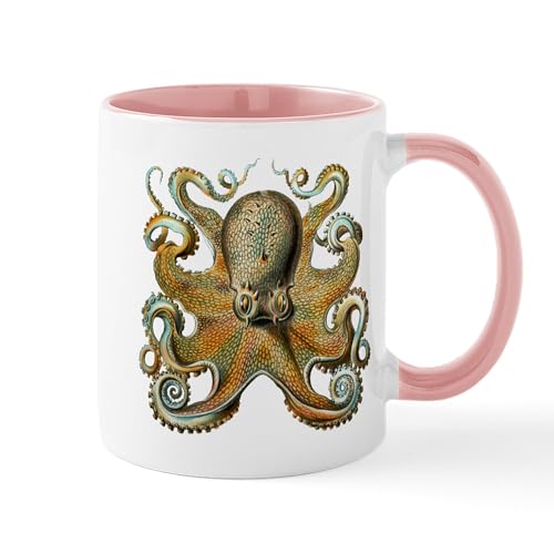 White/Pink Inside - Octopus Mug