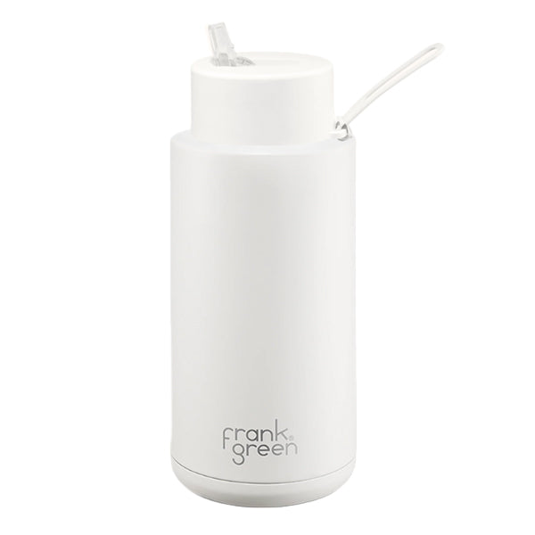 Frank Green Ceramic Reusable Water Bottle - Eco-Friendly Insulated Travel Mug for Coffee & Tea - Perfect for Office, Gym & Outdoor Activities