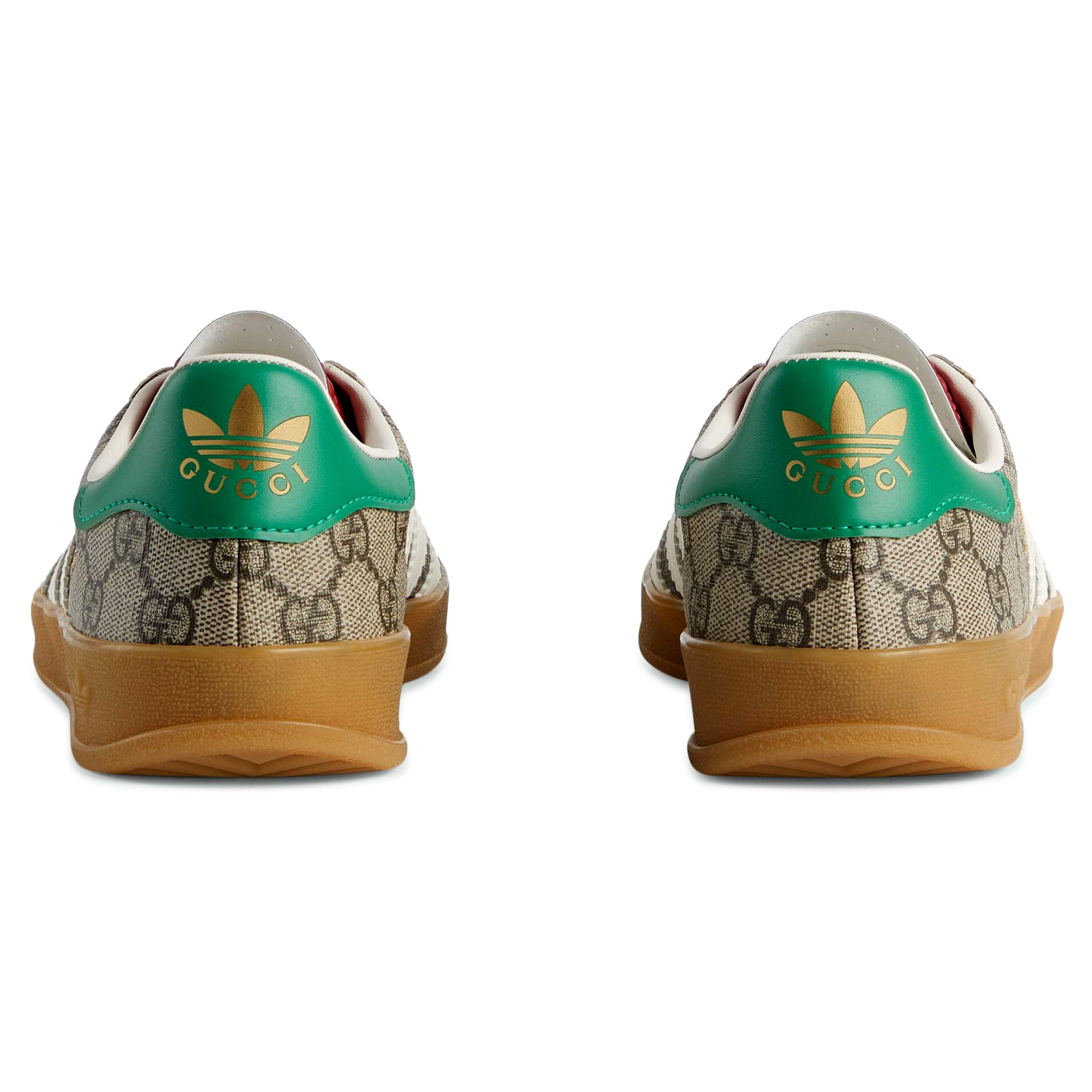 Gucci x Adidas Gazelle Sneakers - Beige GG Monogram Leather Low-Top Fashion Shoes for Women & Men | Perfect for Casual Wear, Street Style & Luxury Fashion Outfits