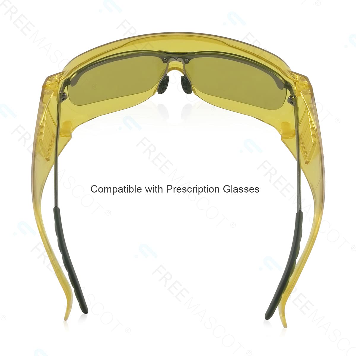 FreeMascot OD 6+ Laser Safety Glasses - 190nm-450nm & 10600nm Wavelength Protection for UV/Blue/CO2 Lasers (275nm, 380nm, 405nm, 445nm, 10.6um) - Ideal for Laser Cutting, Engraving, Medical & Laboratory Use