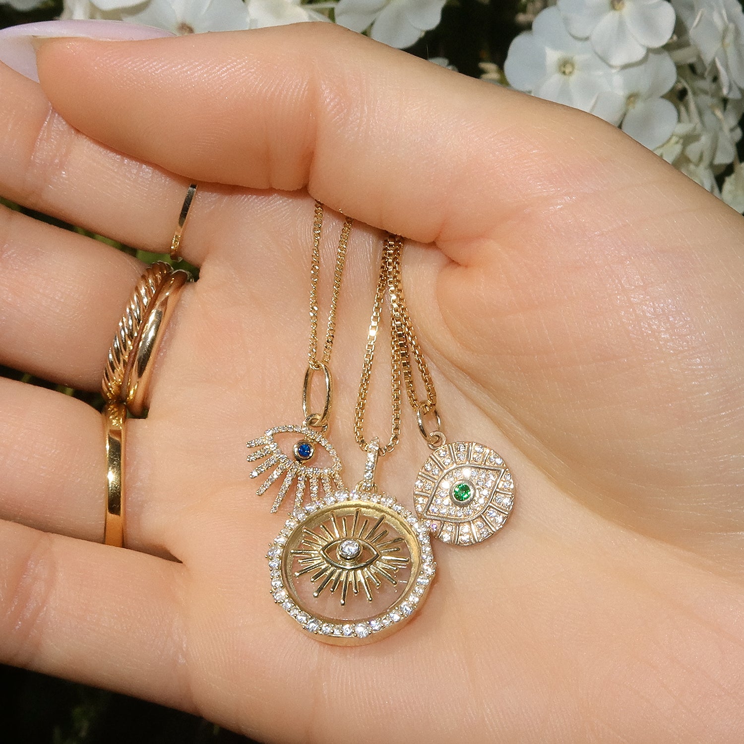 Evil Eye Protection Pendant Necklace - Spiritual Jewelry for Good Luck & Positive Energy - Perfect for Gifts, Meditation & Everyday Wear