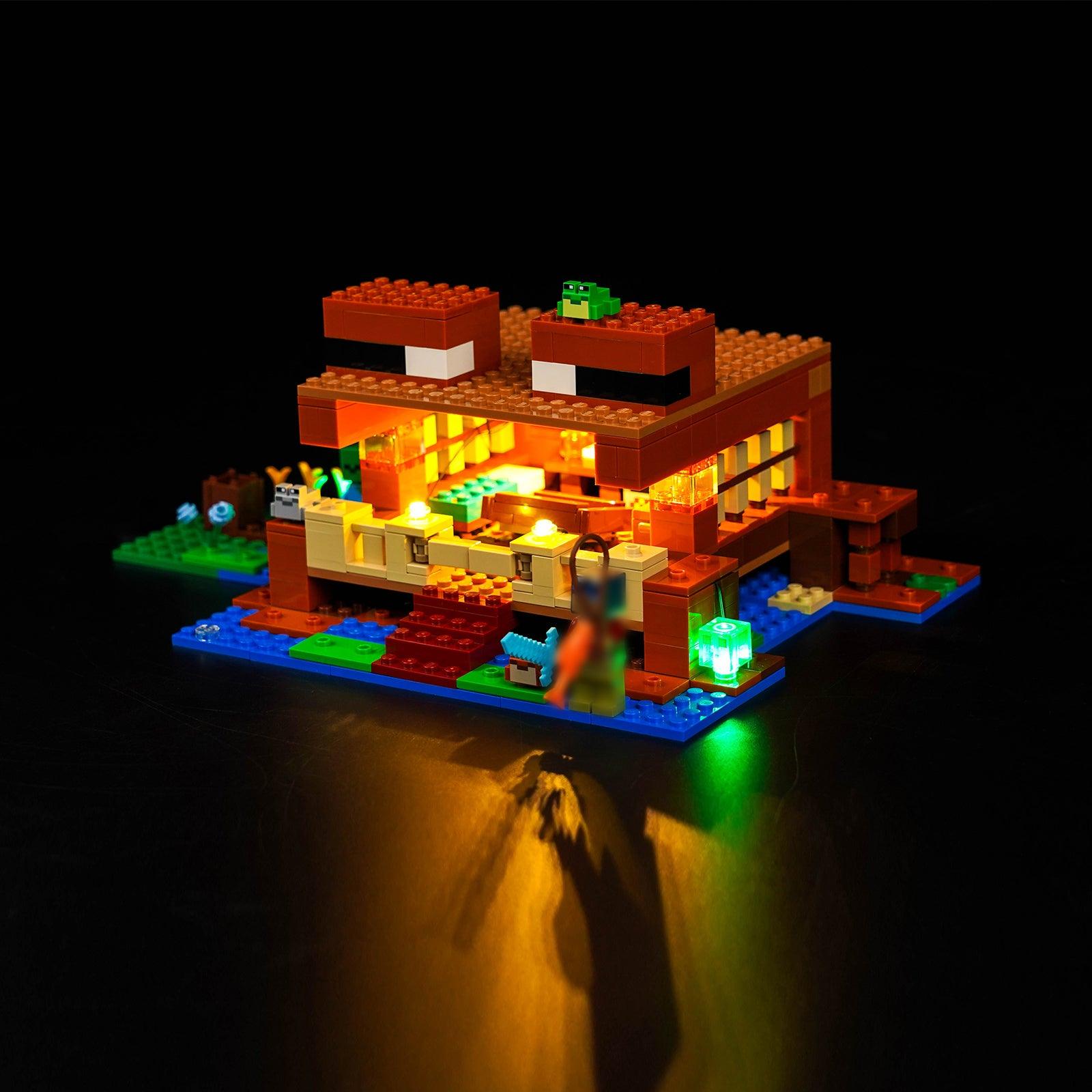 Best Light Kit for Lego Minecraft The Frog House Building Set 21256 – DIY Illumination for Nighttime Display & Gaming Fun