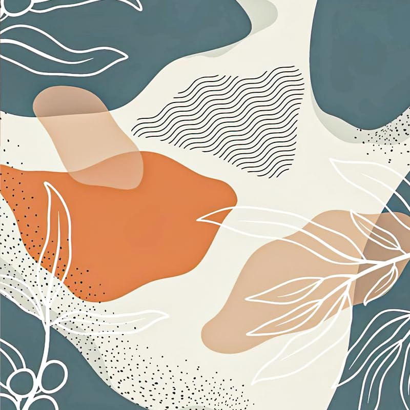 Boho Abstract Leaves